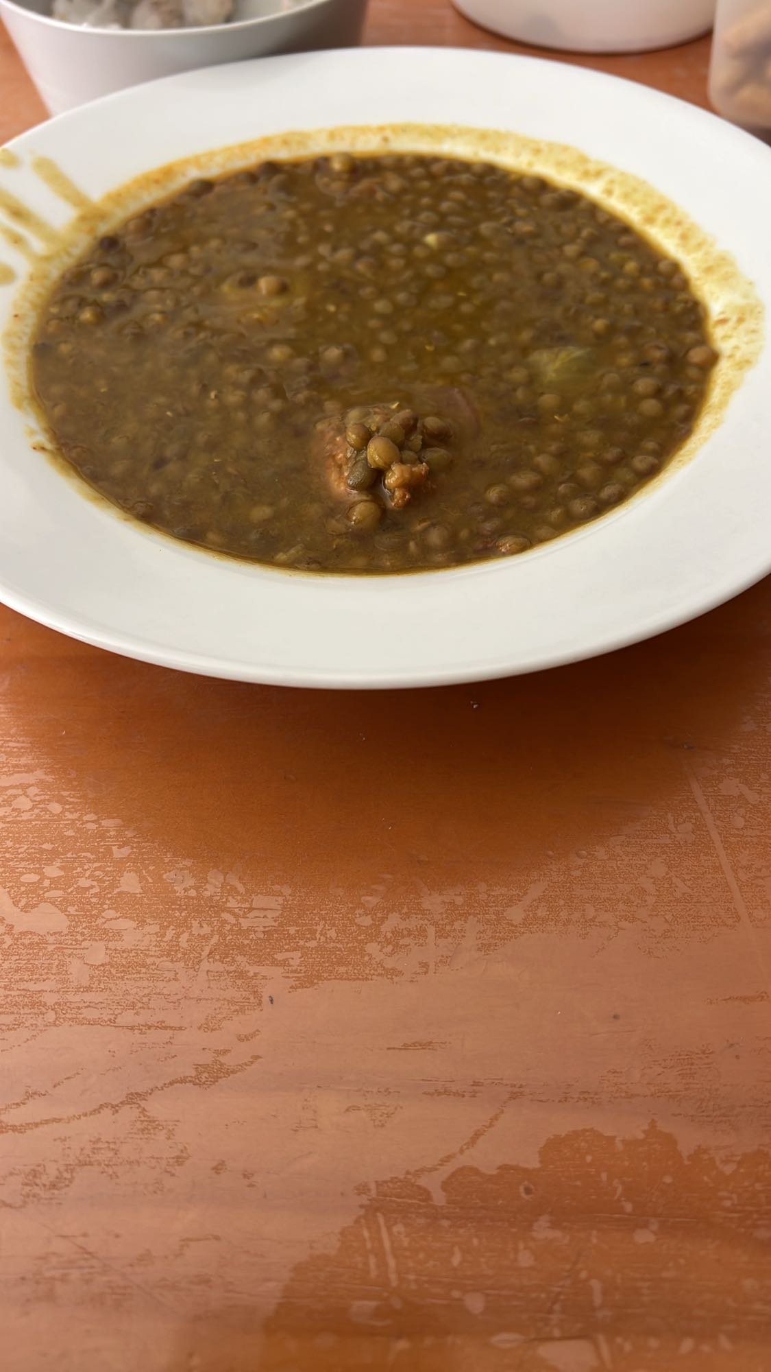 sopa de lentejas