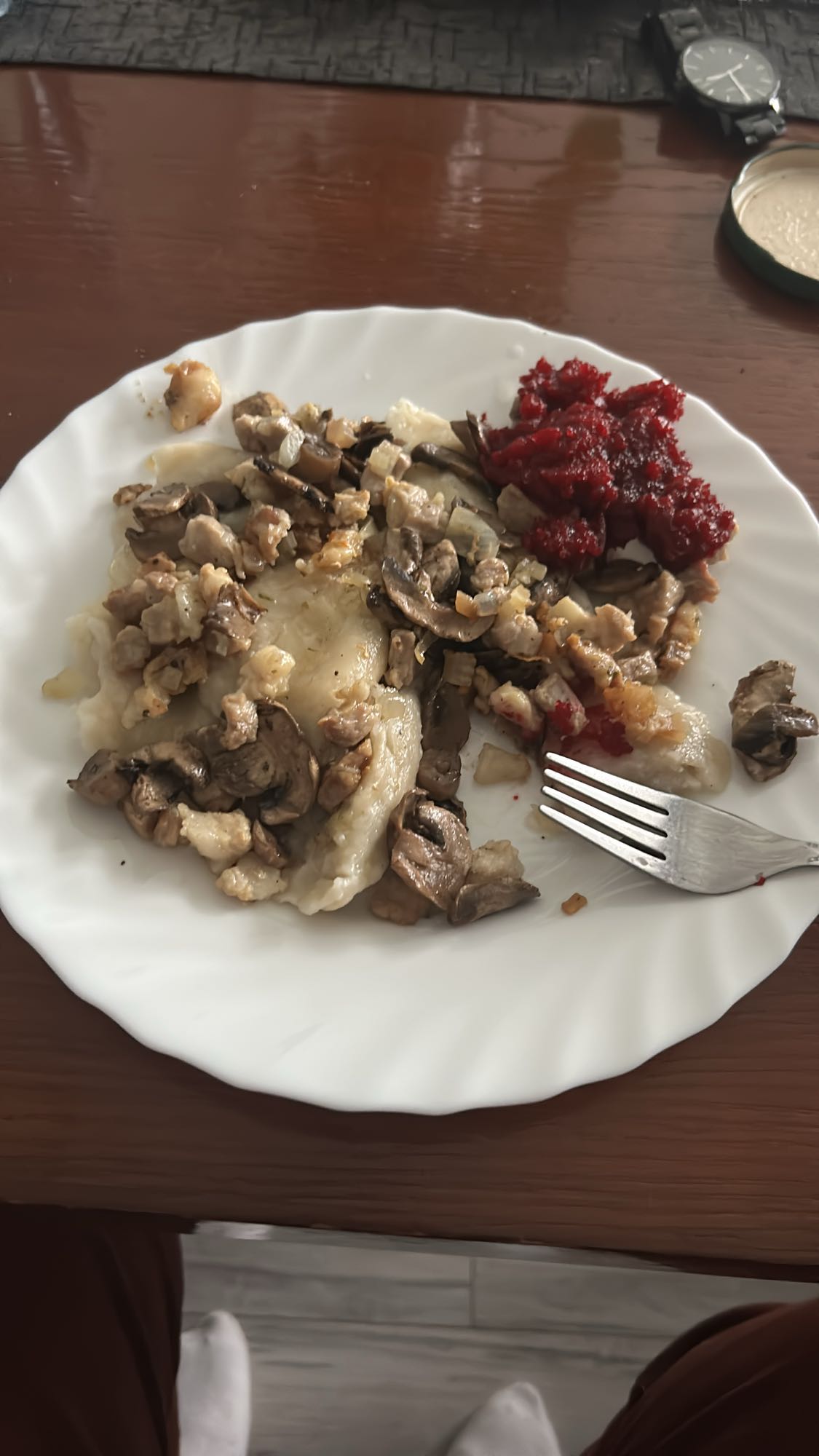 Pierogi z grzybami i buraczkami