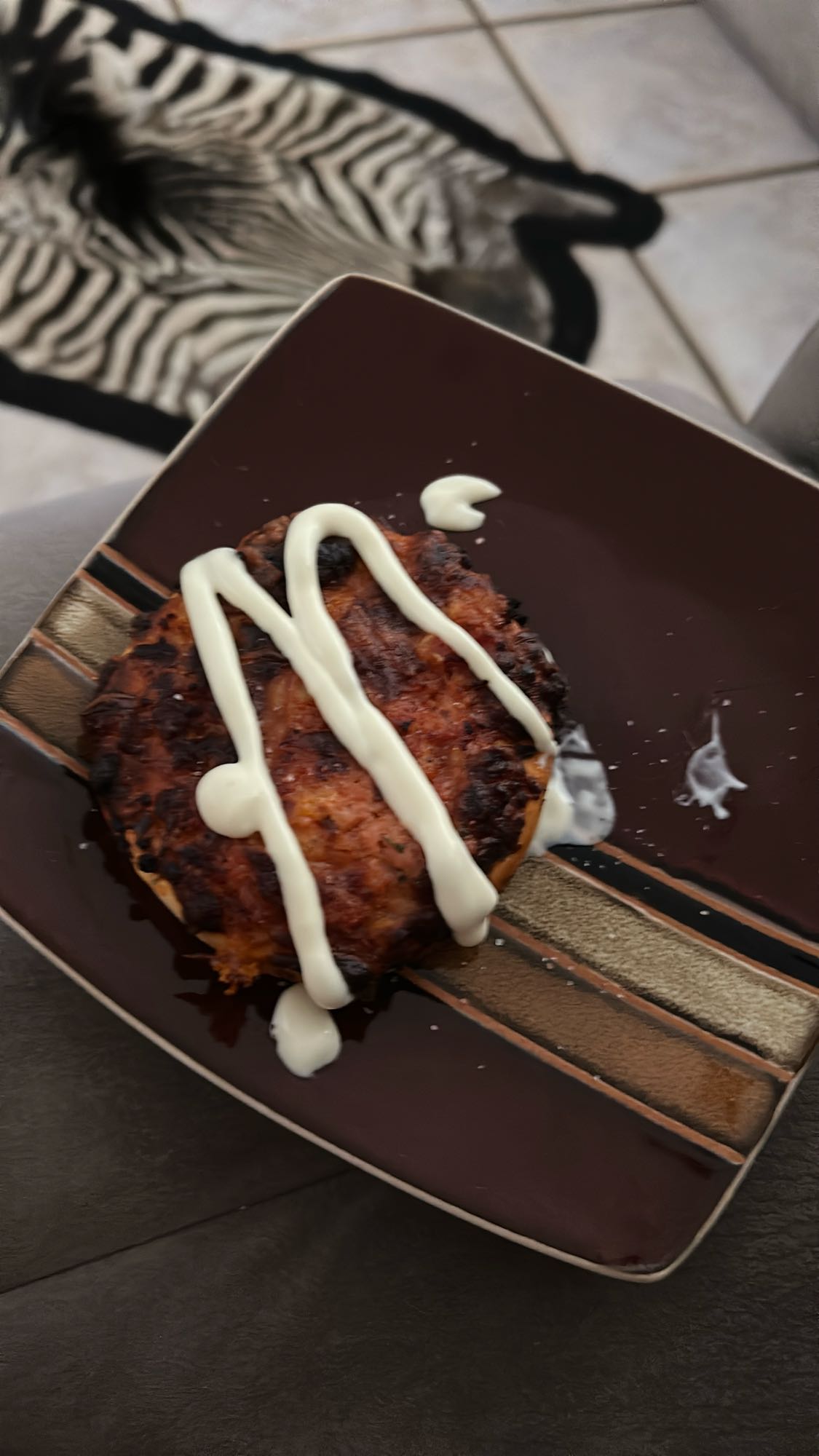 Chicken patty with mayo