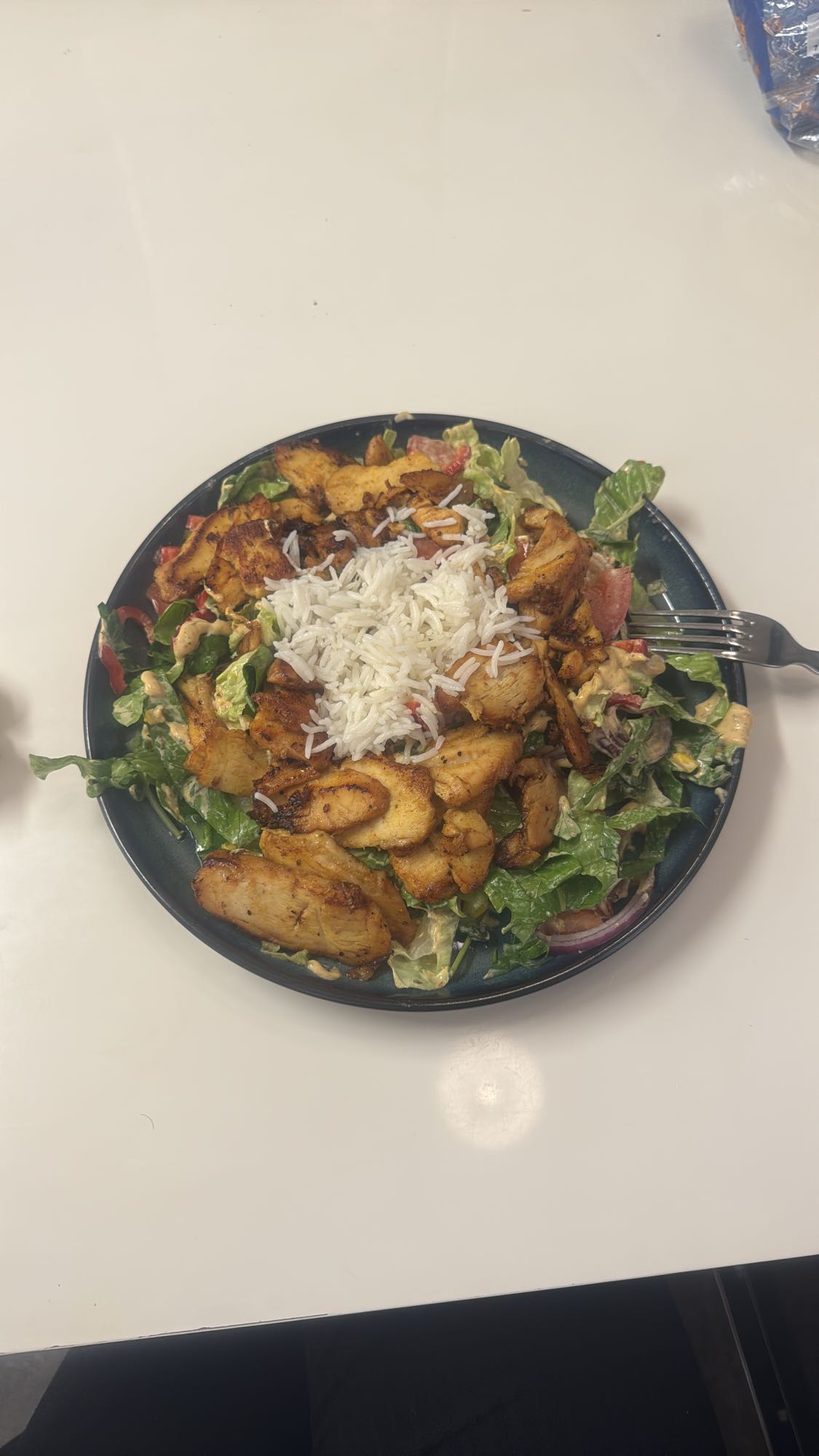 Kycklingsallad med ris