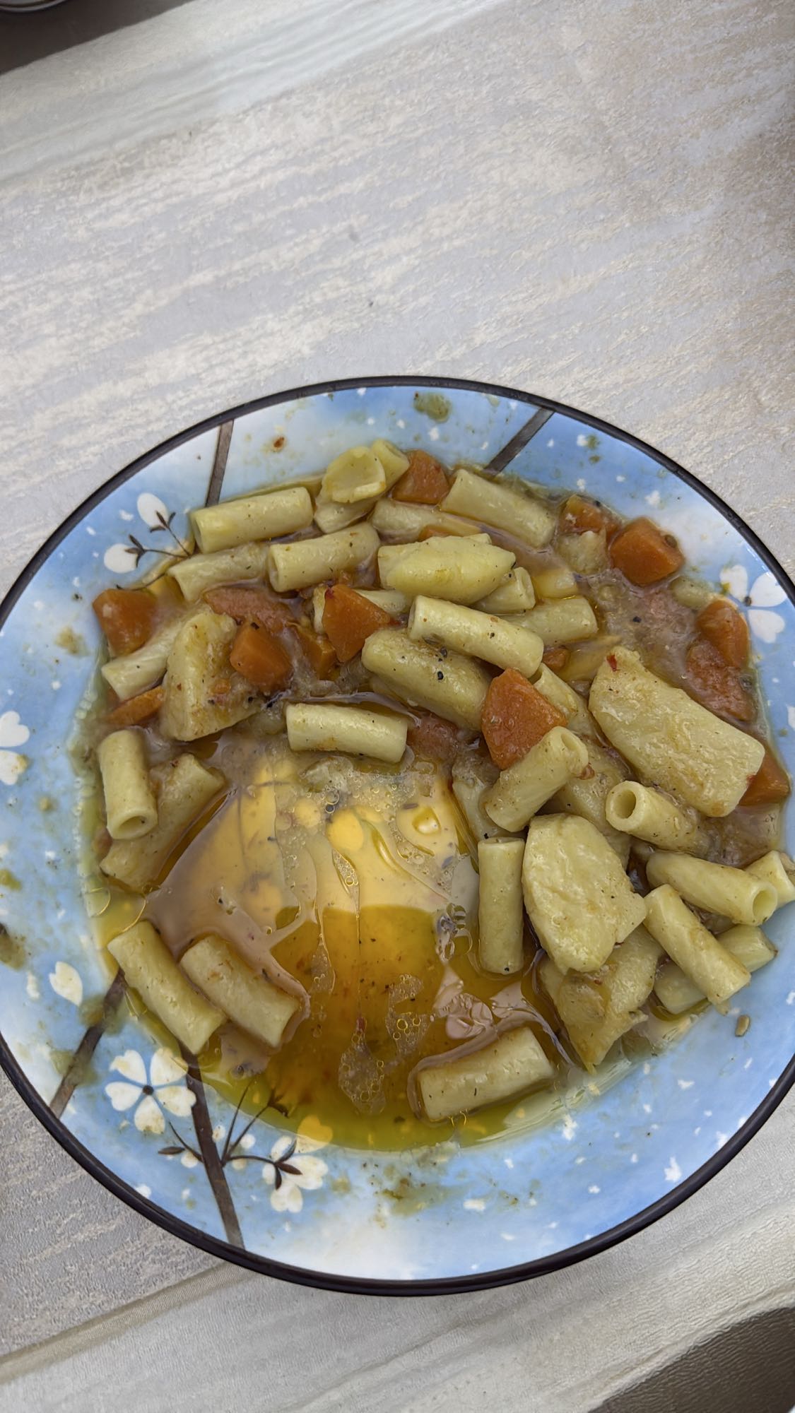 овощная паста с маслом