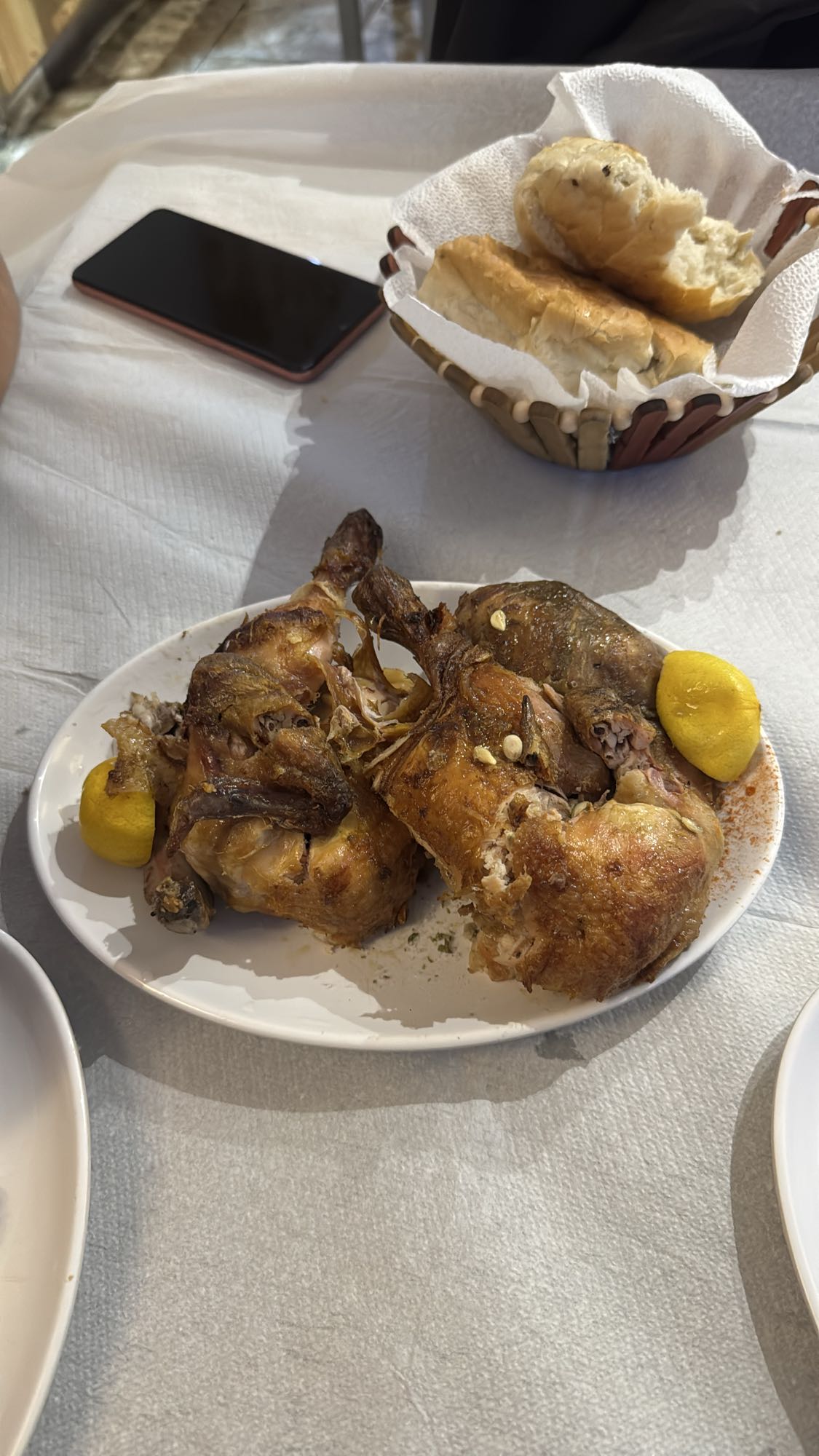 Roast Chicken with Bread