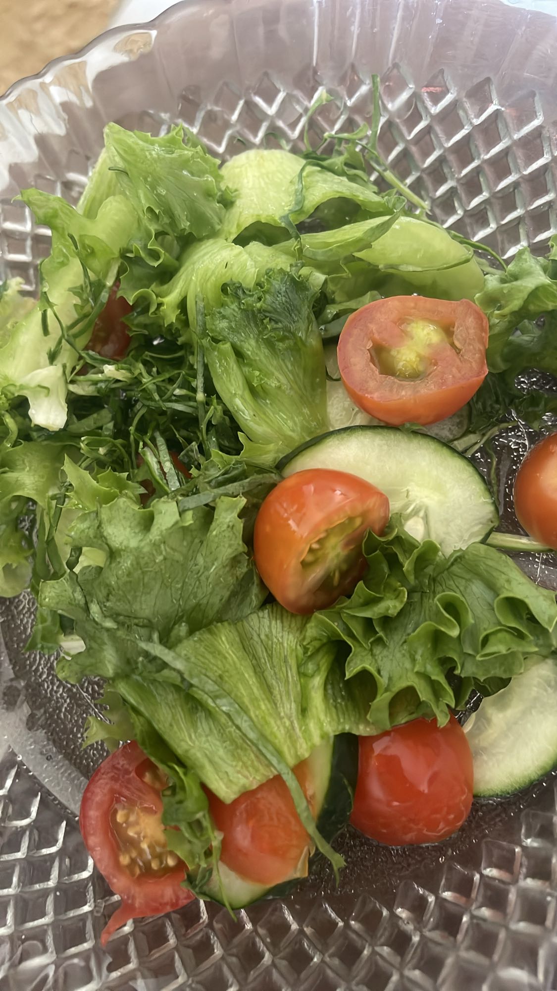 Salada fresca verde