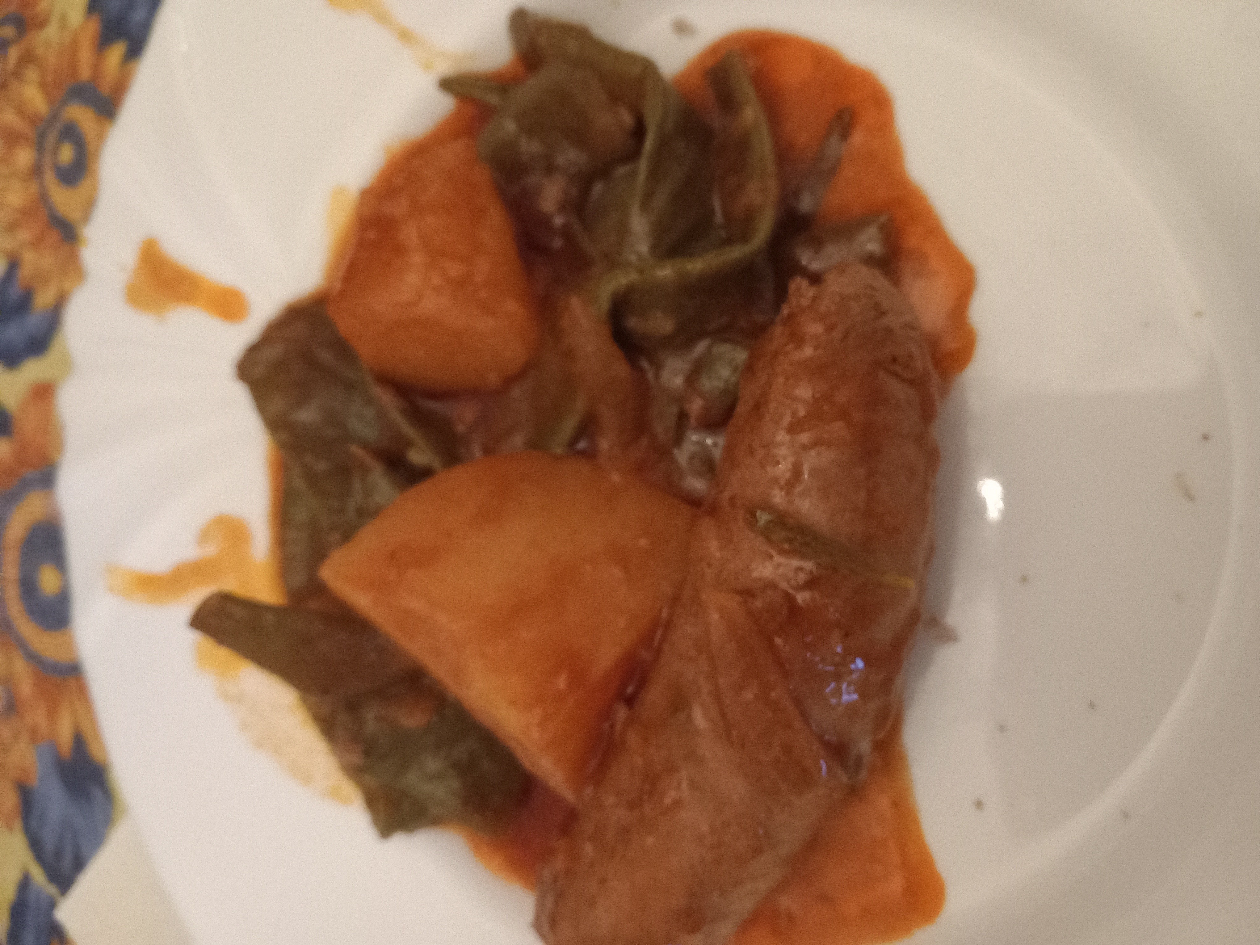 Saucisse et légumes