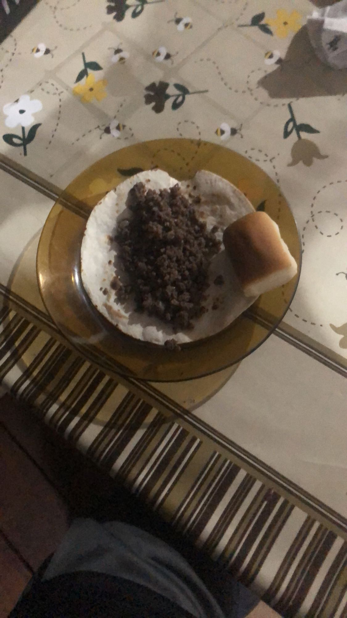 Tortilha com carne moída e pão