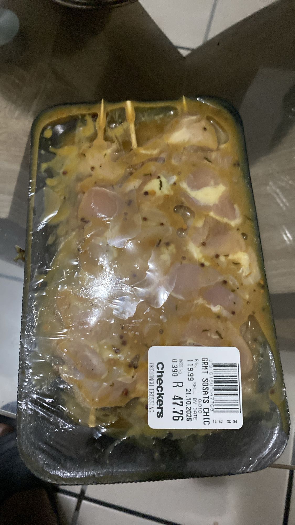 Chicken Sosatie Skewers