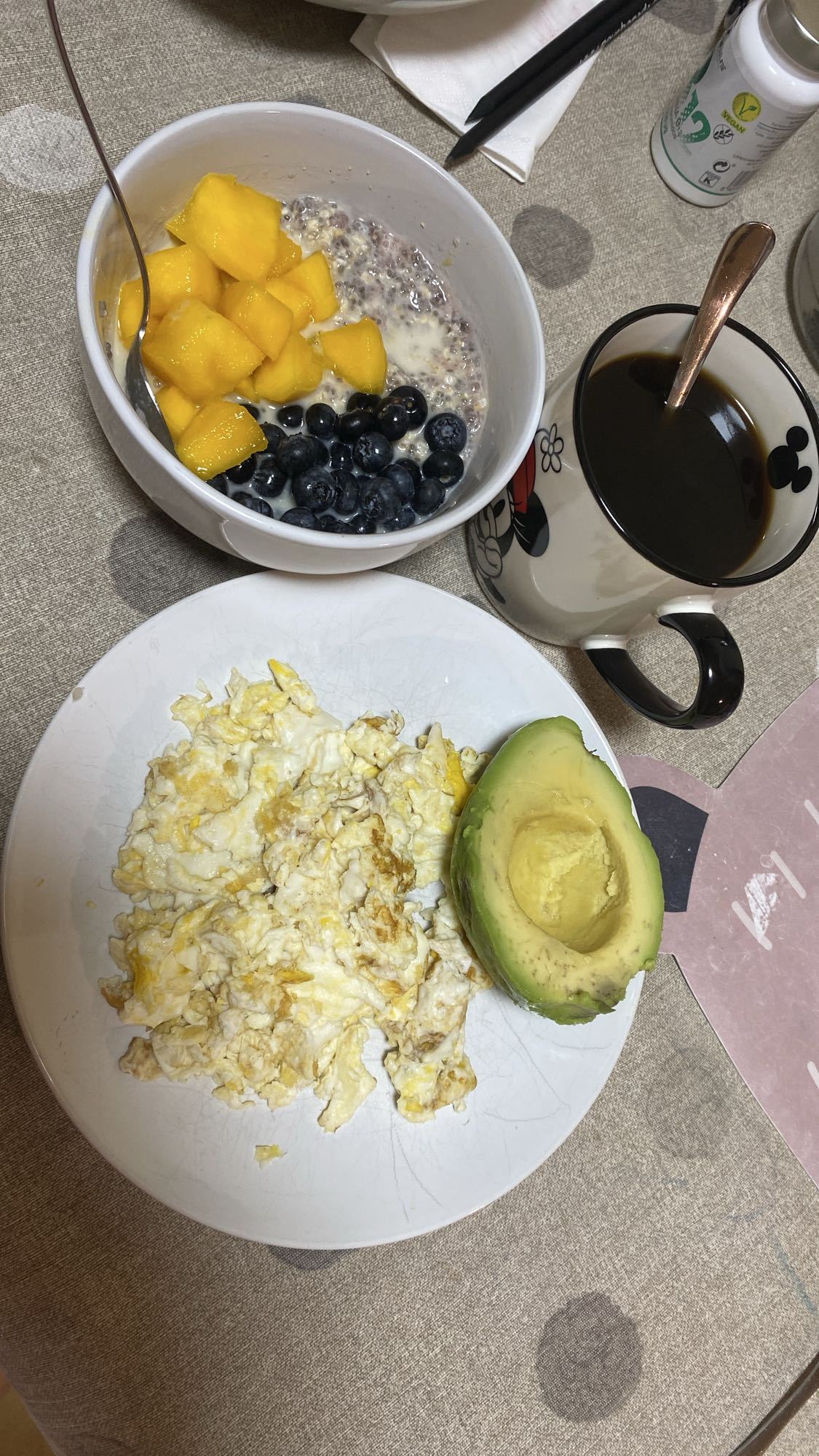 Desayuno saludable mixto