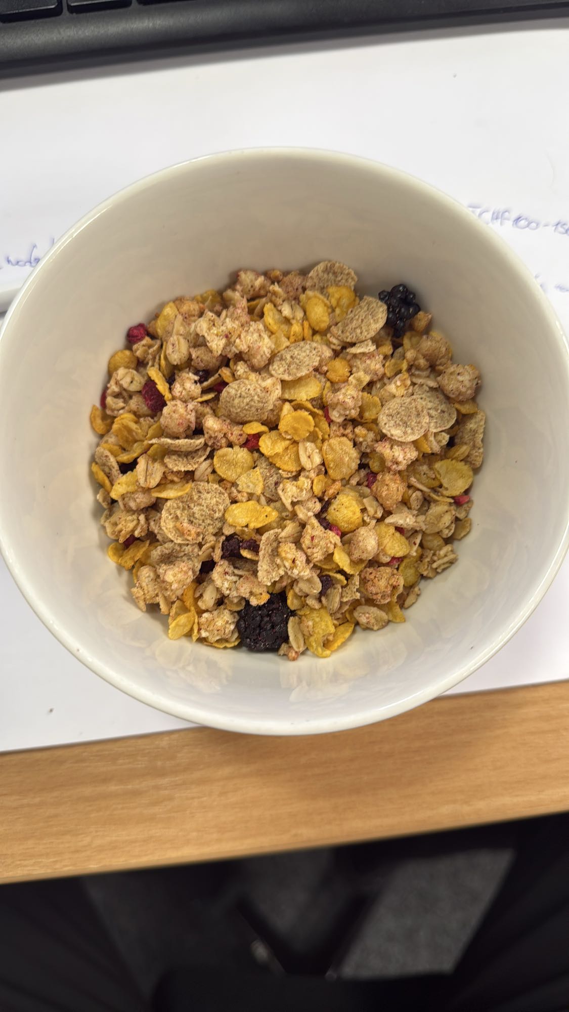 Müsli mit Trockenfrüchten