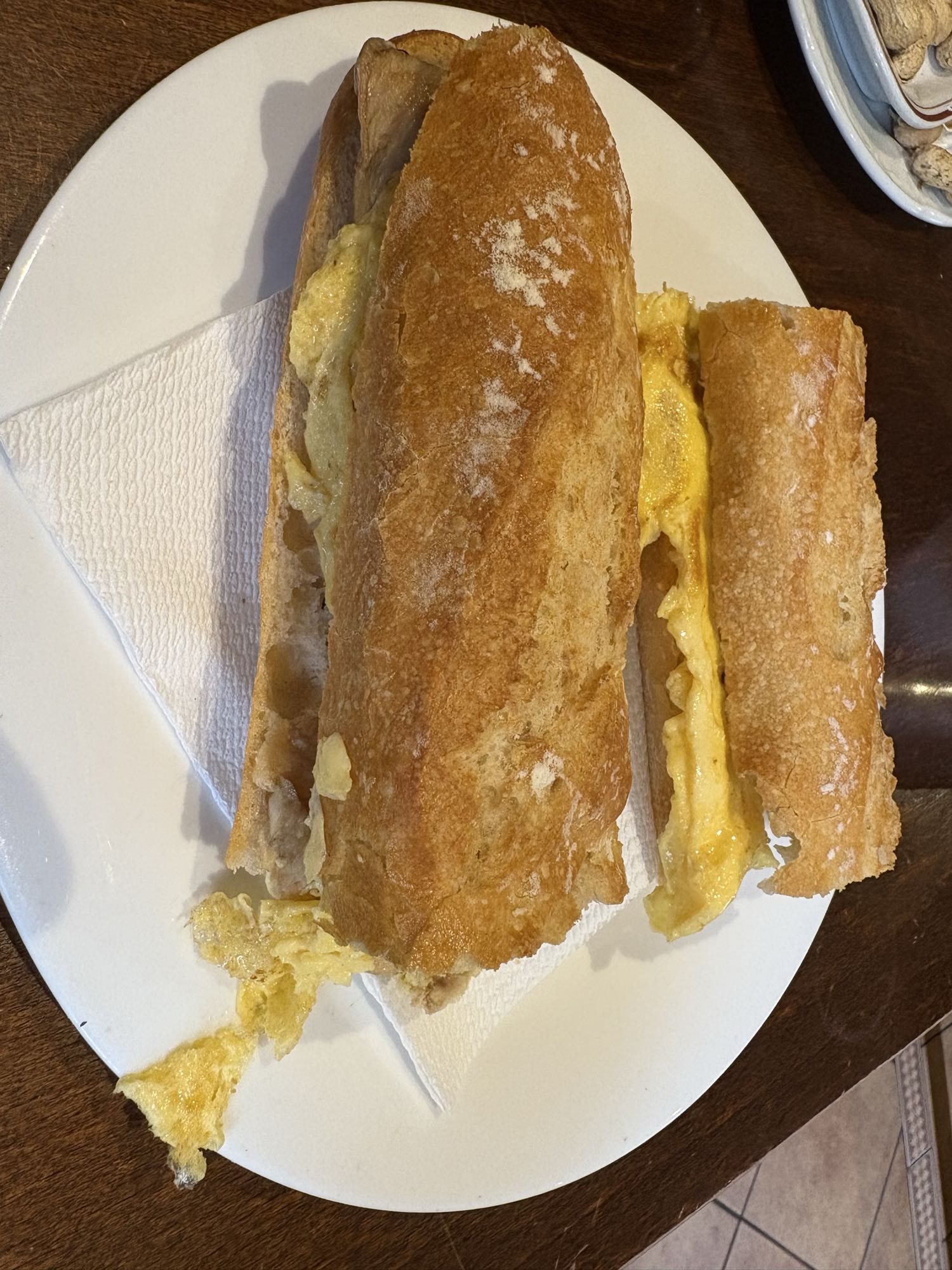 bocadillo de tortilla