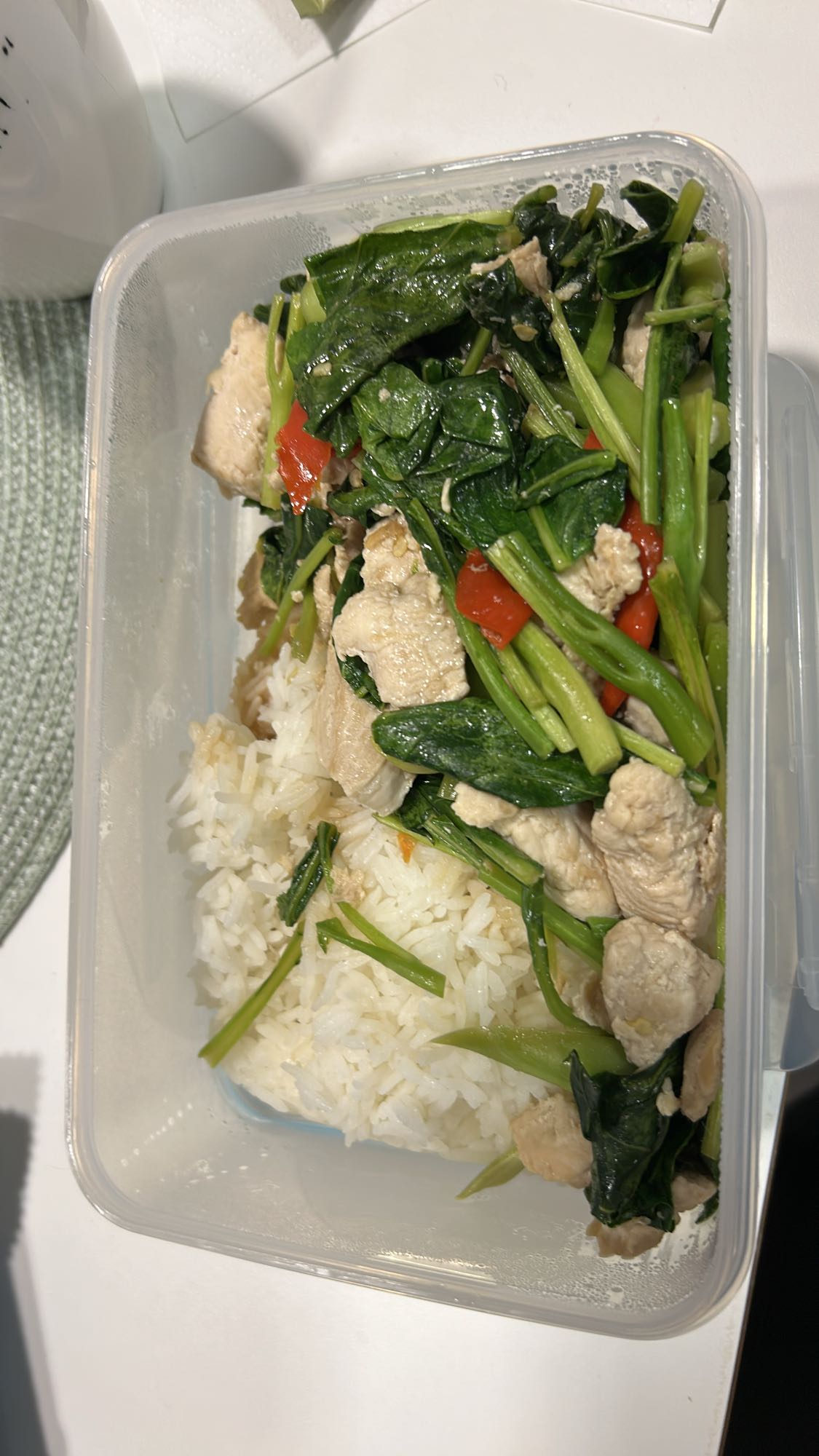 Kylling med ris og grønnsaker