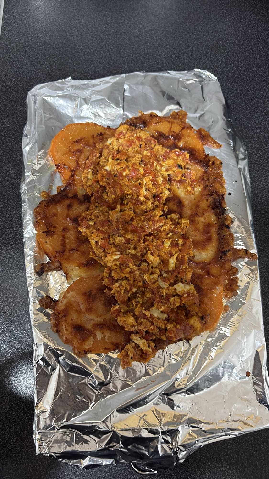 Kylling med ost og egg