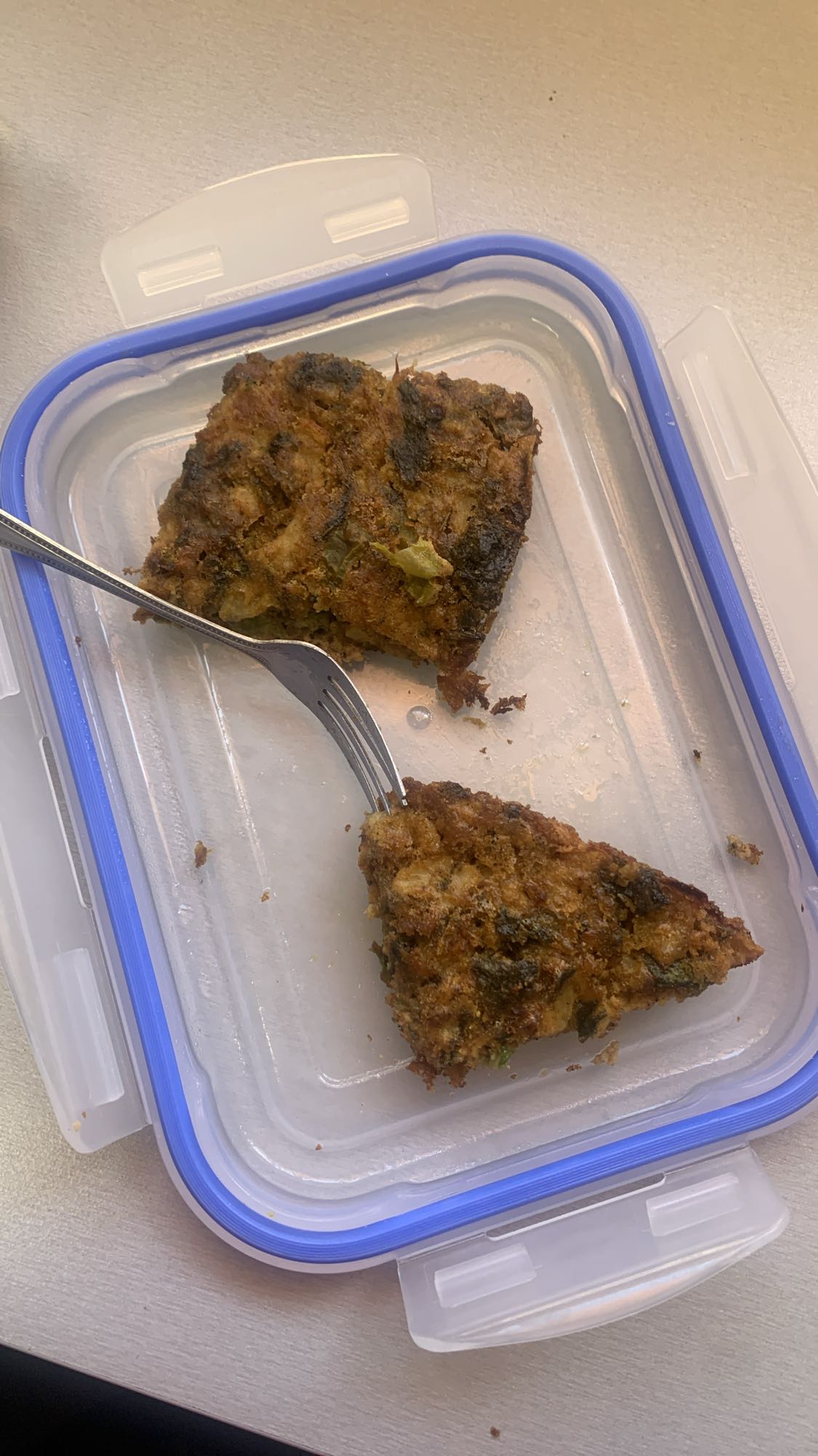 Homemade meatloaf slice