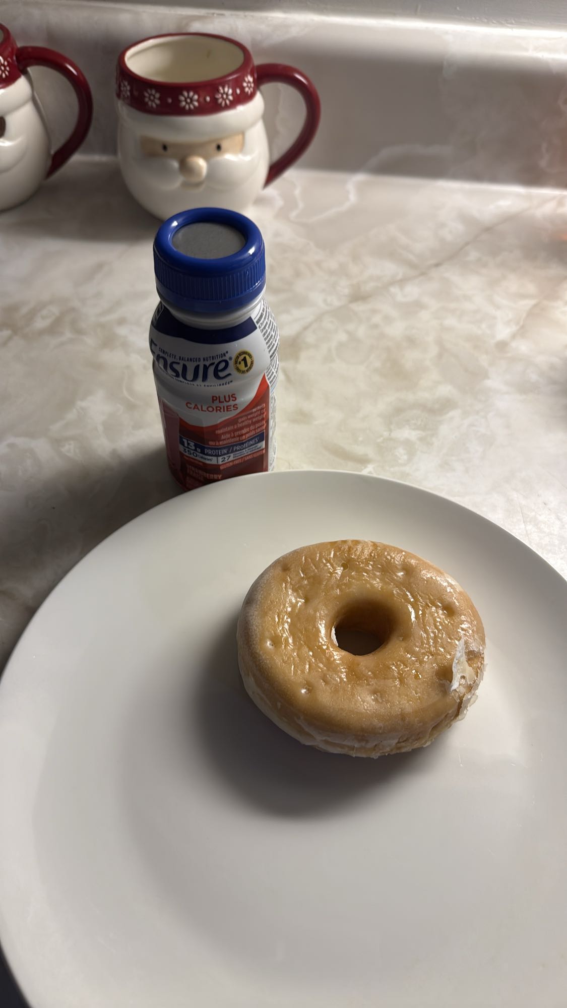 Glazed Donut & Ensure