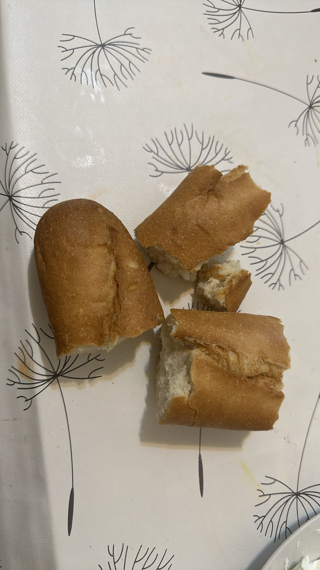White Bread Pieces