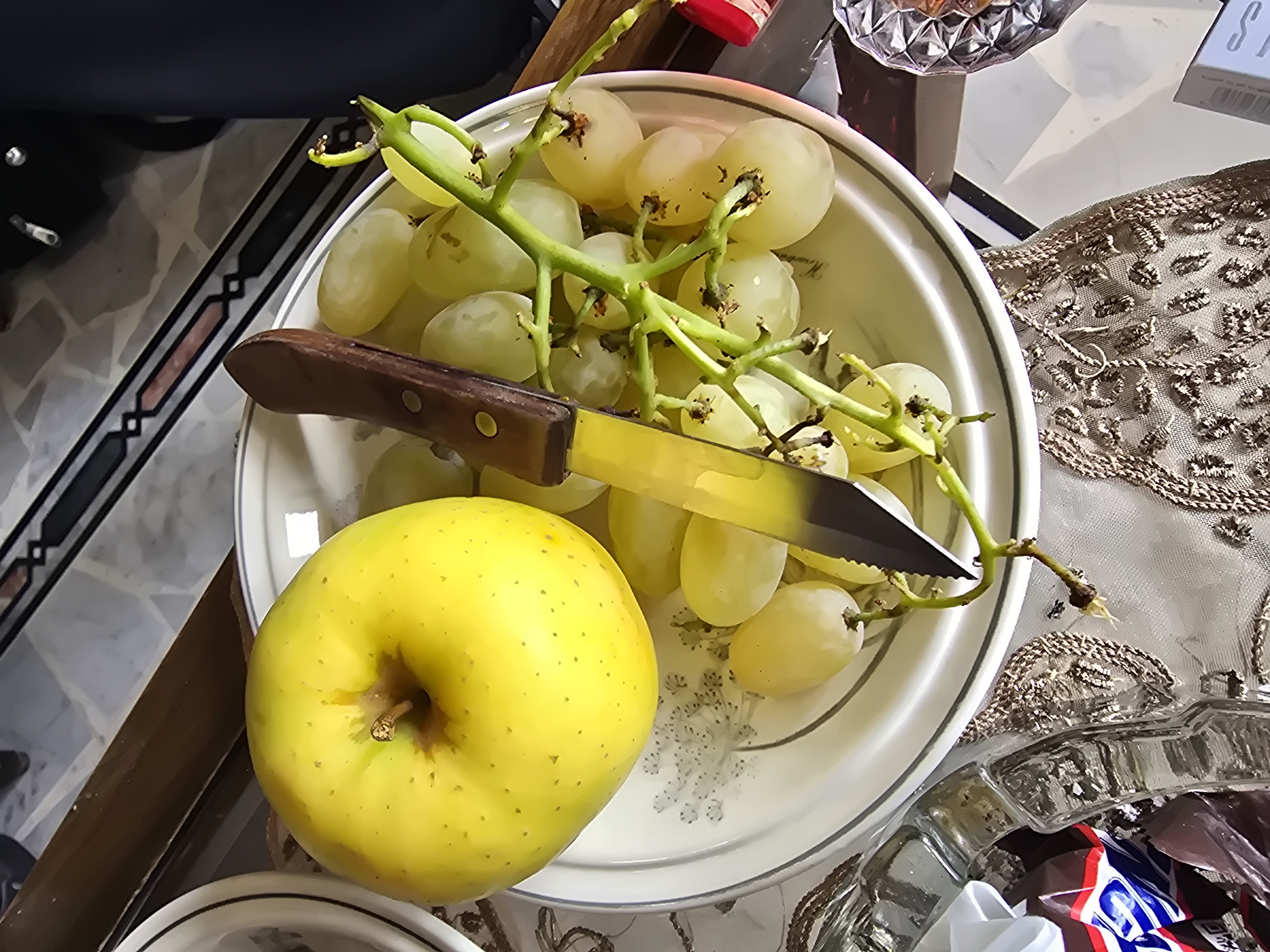 Apple and Grapes Bowl