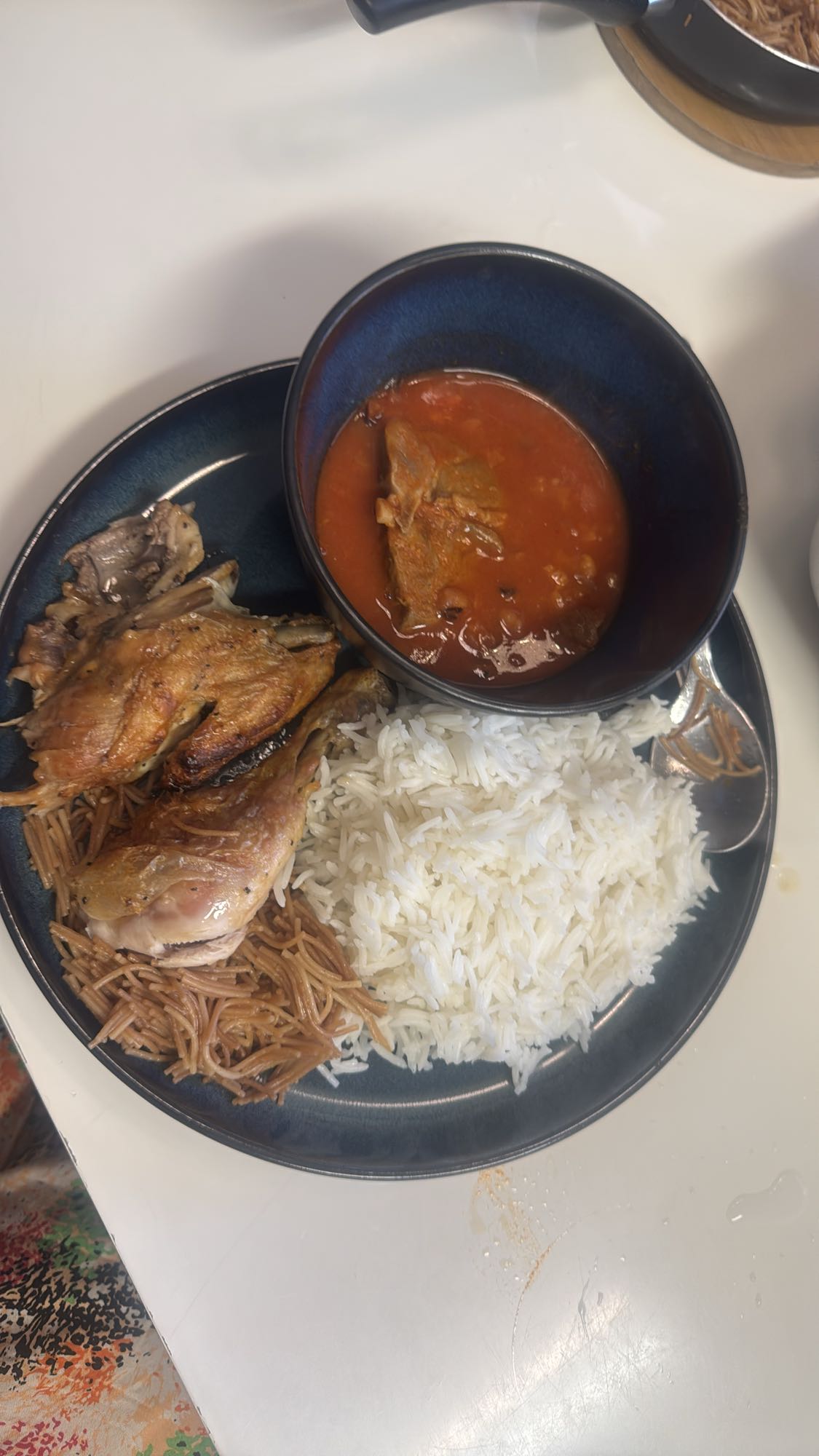 Kyckling med ris och soppa