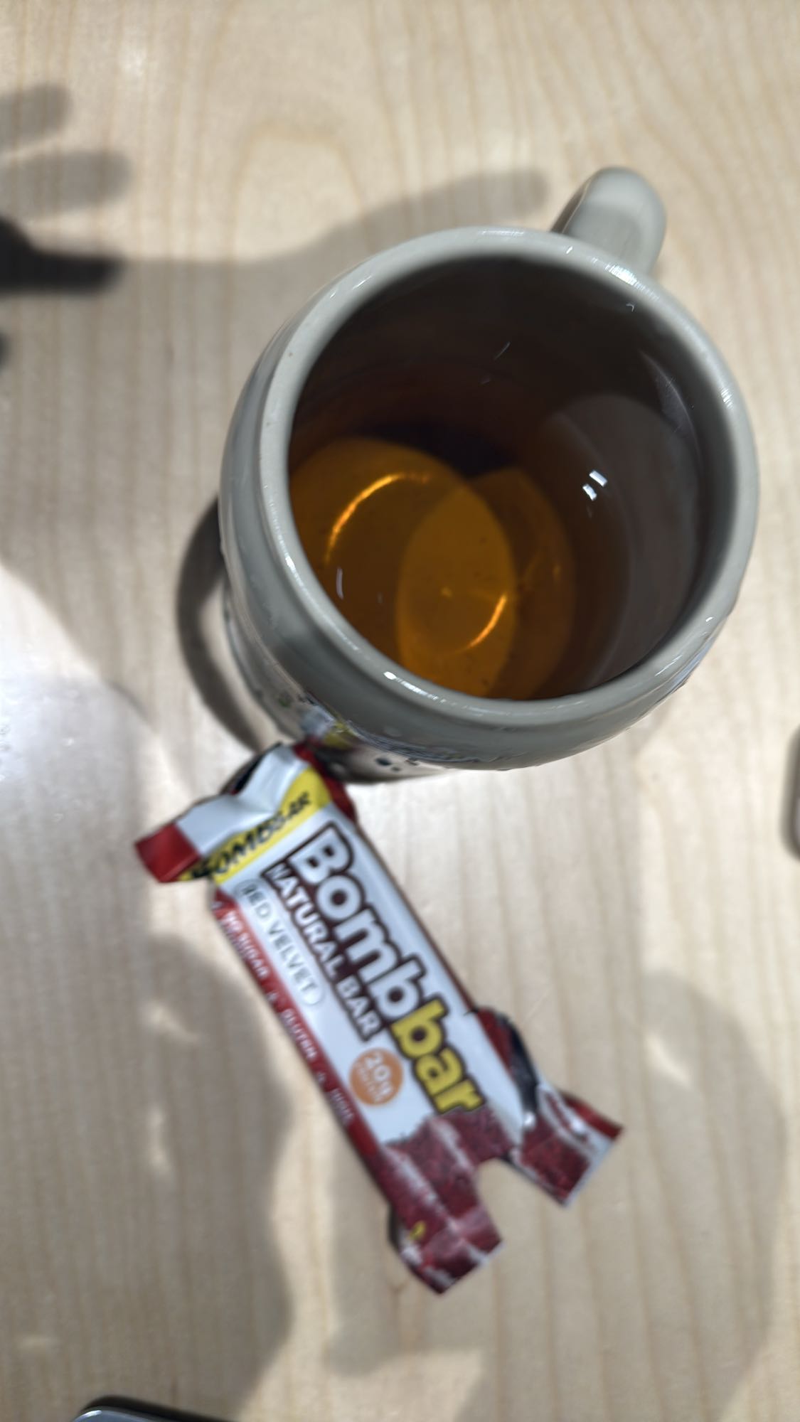 Tea and protein bar
