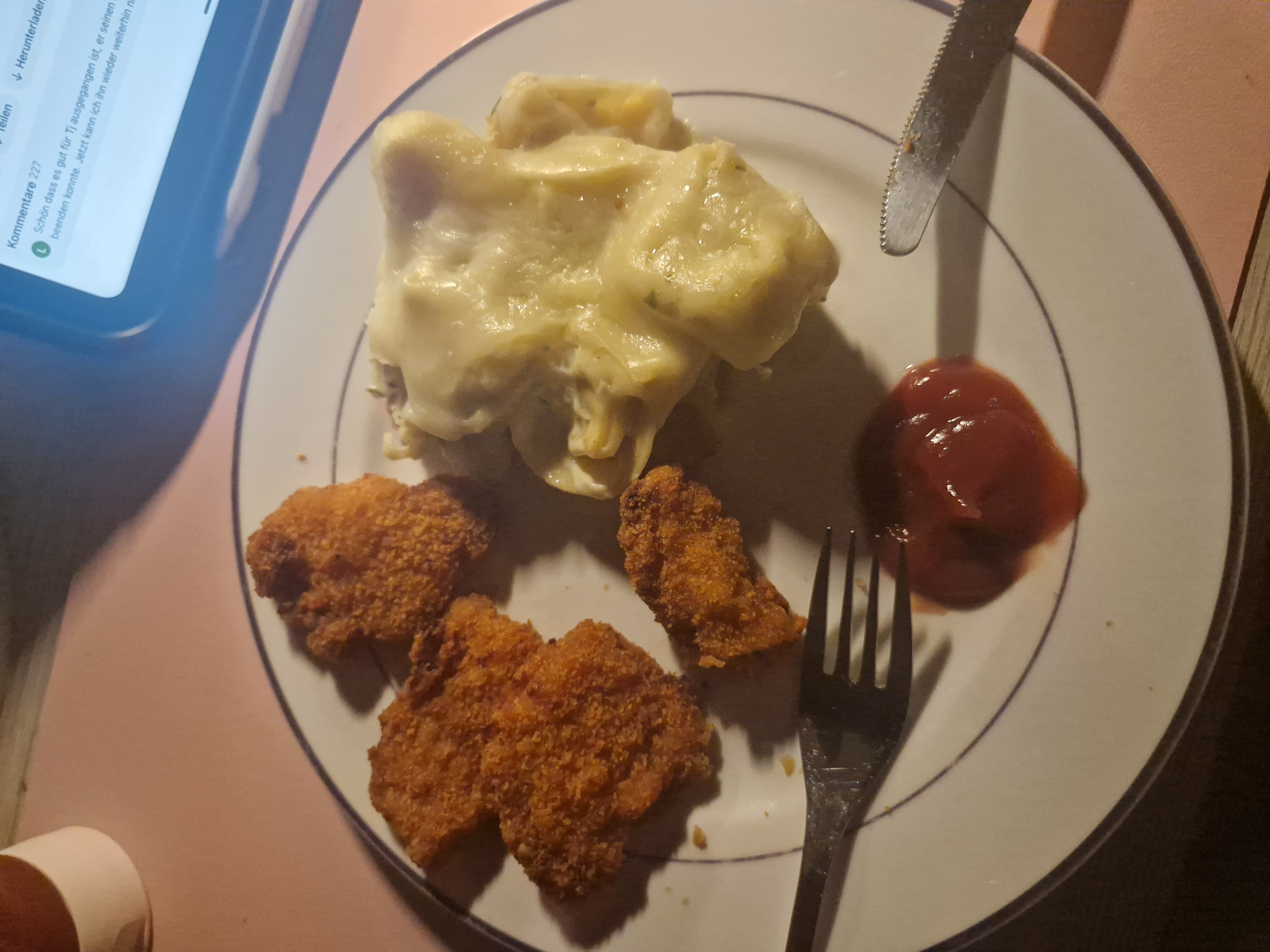 Lasagne & nuggets