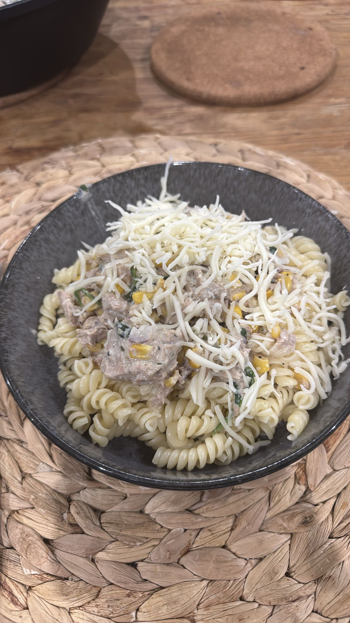 Tonno Pasta mit Käse light