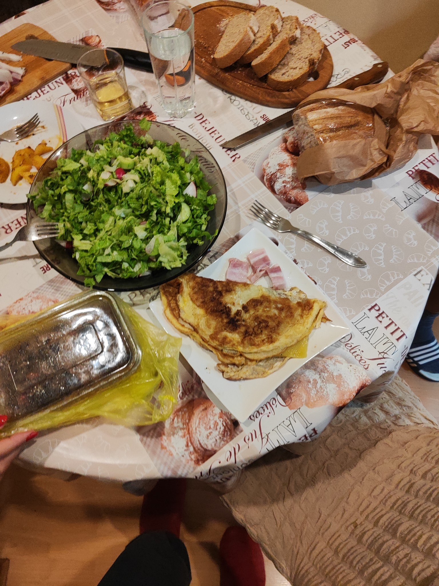 Omelette and Salad Plate
