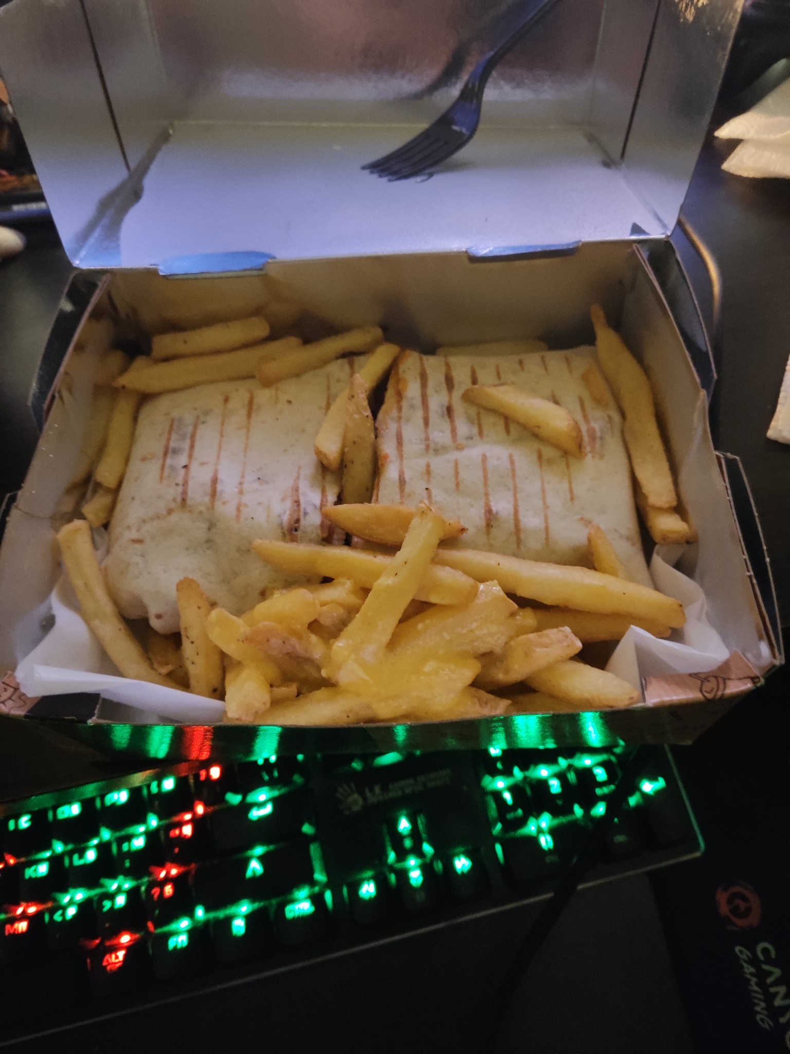 Wraps with fries