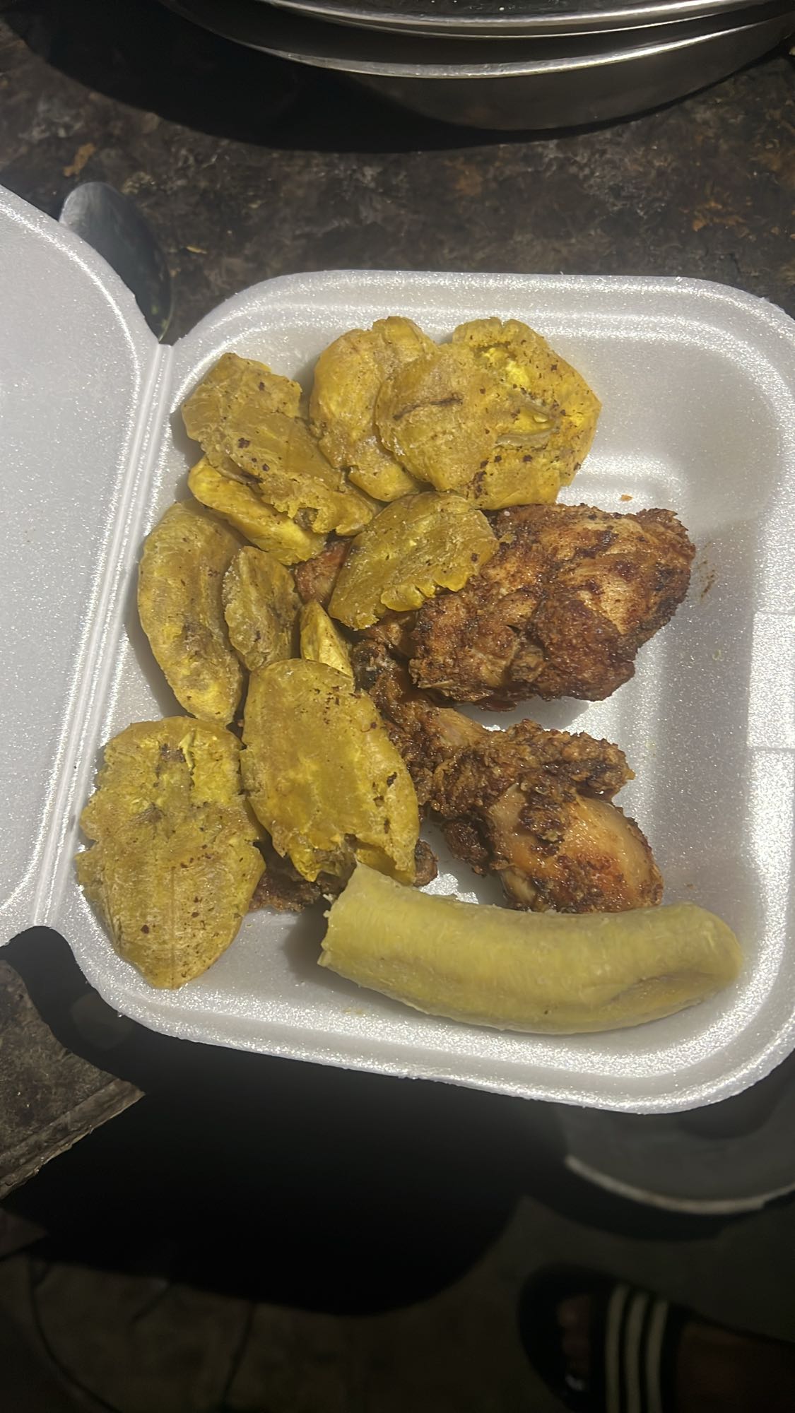 pollo con plátano