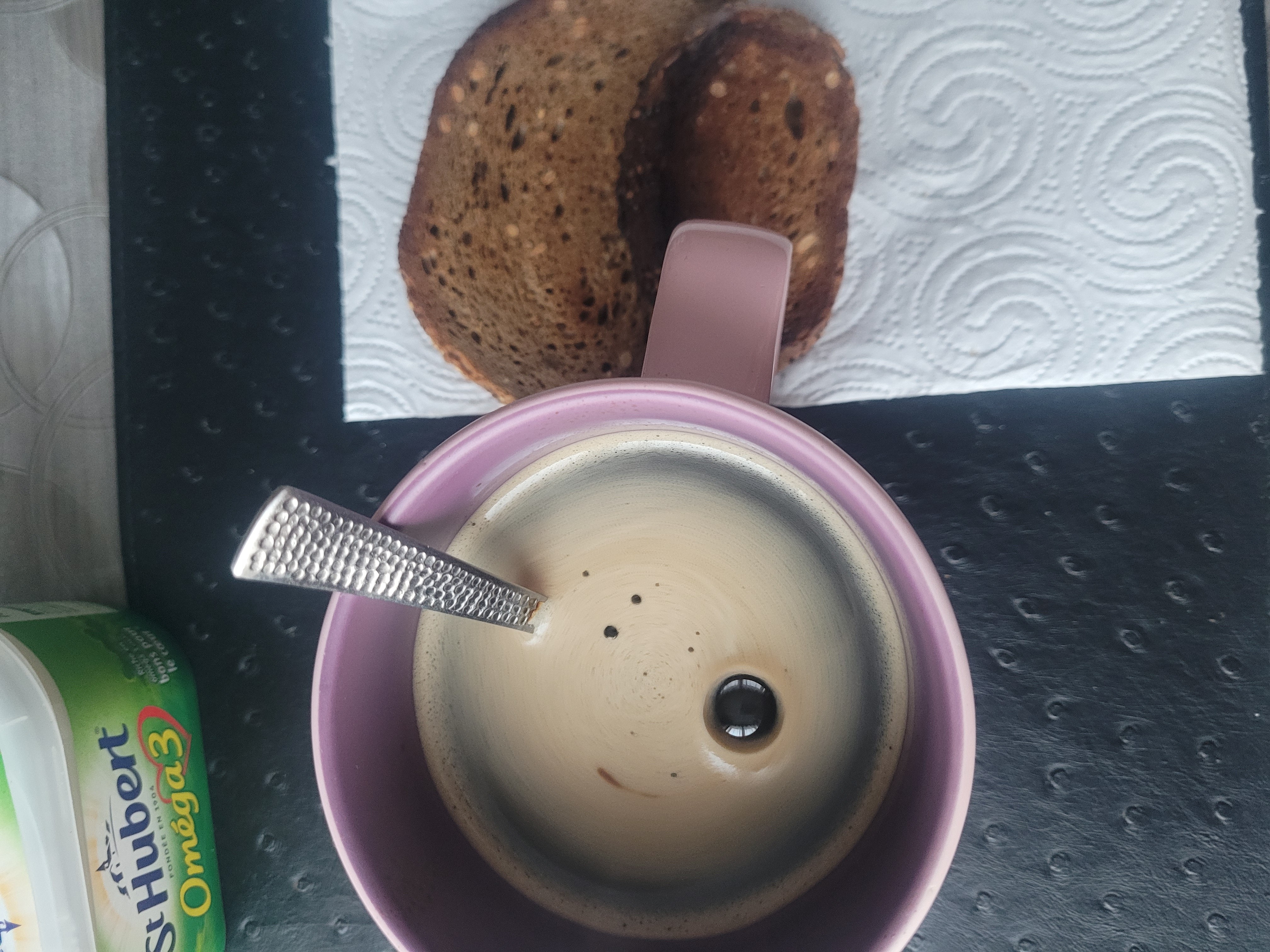 Café et pain grillé