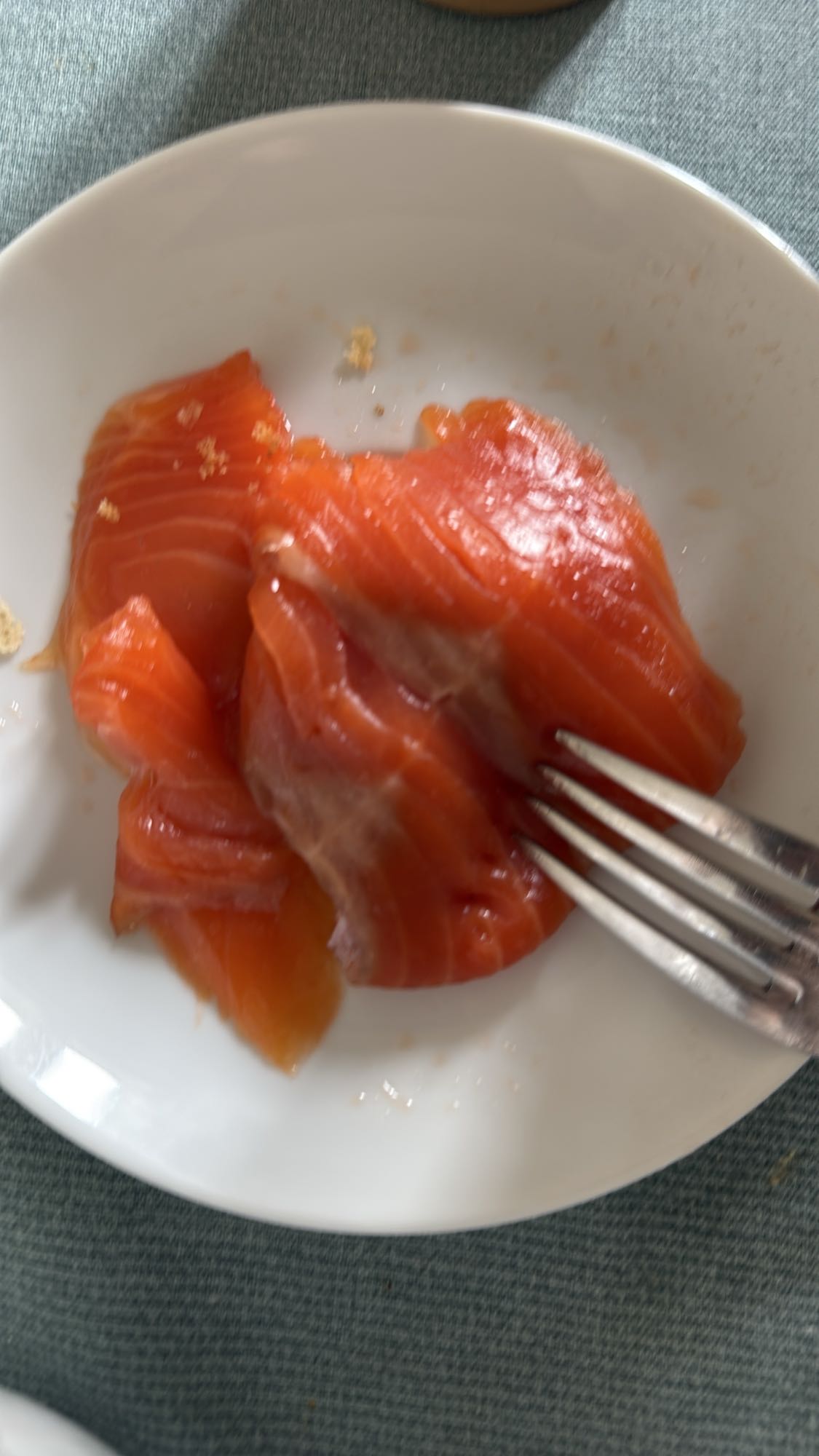 Sliced Raw Salmon