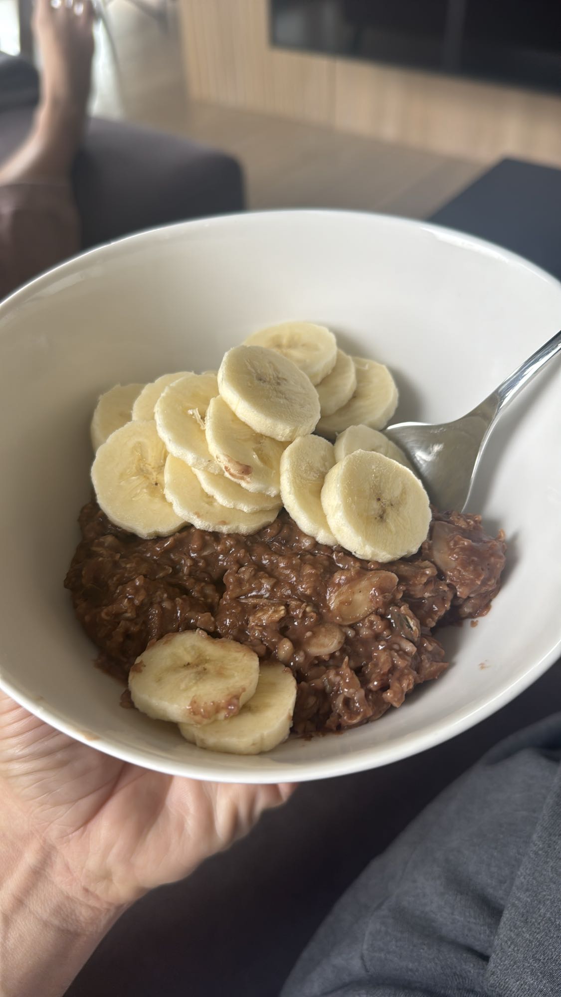 owsianka czekoladowa z bananem