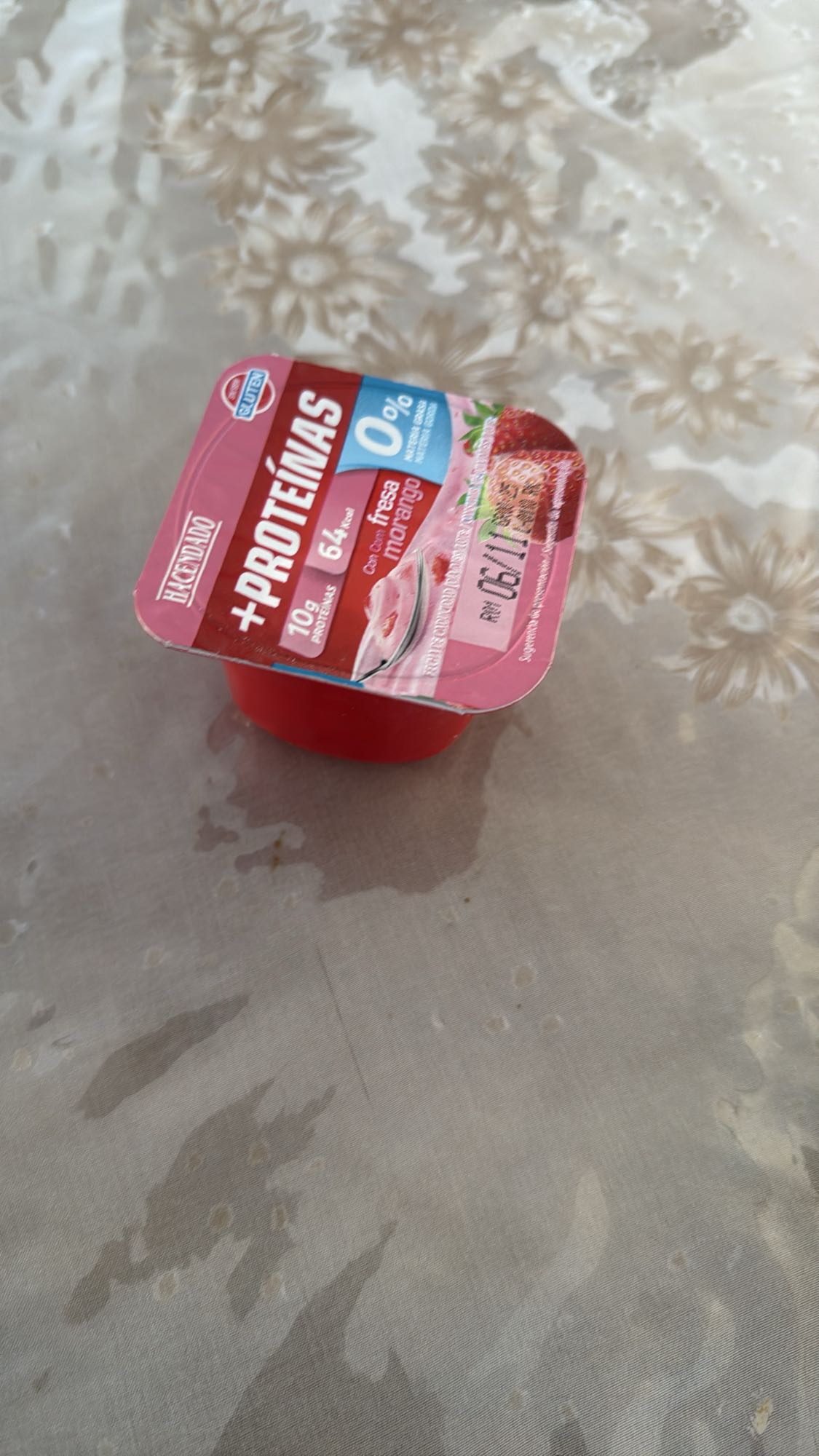 Yogur fresa proteico