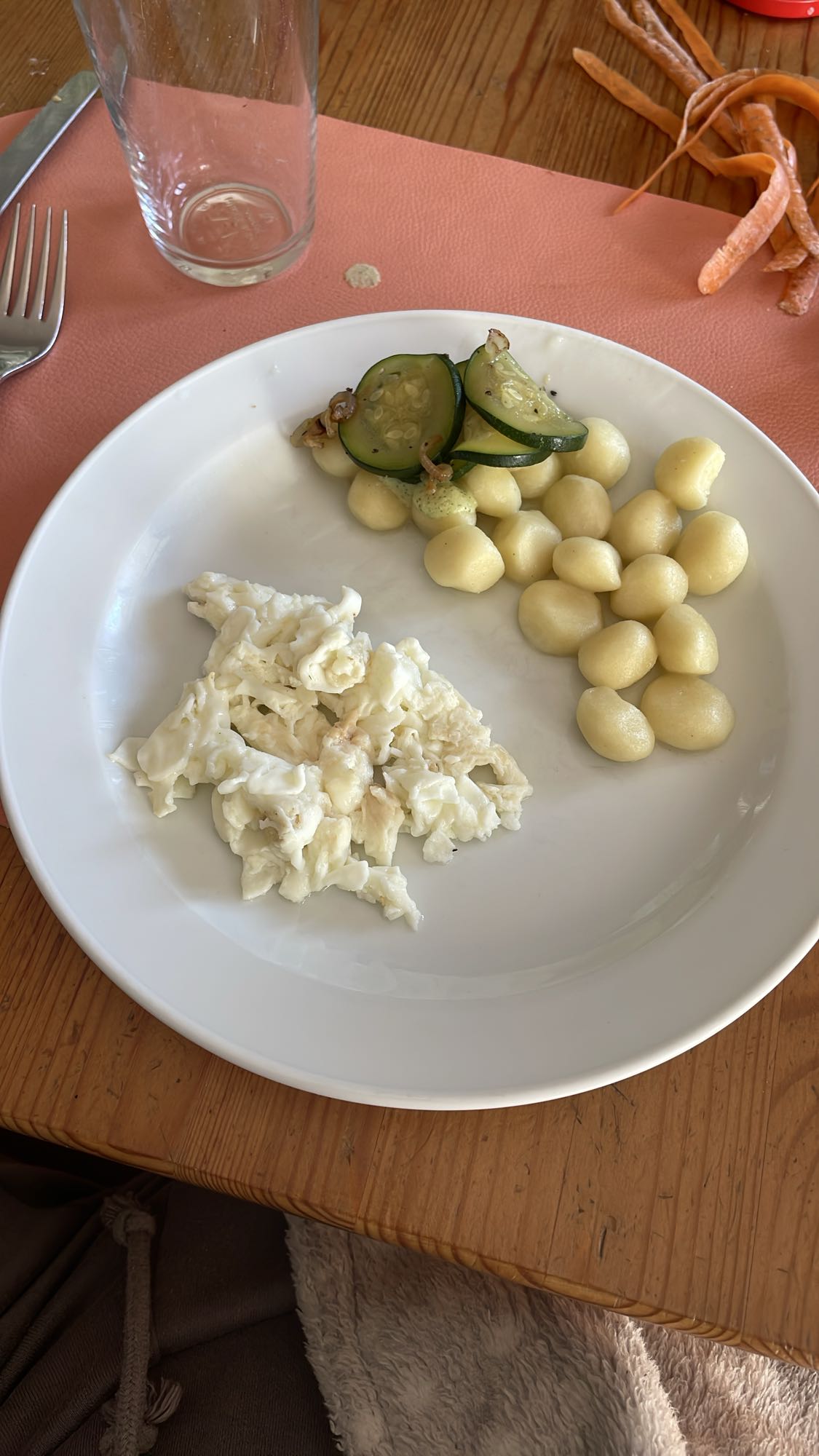 Gnocchi with egg whites