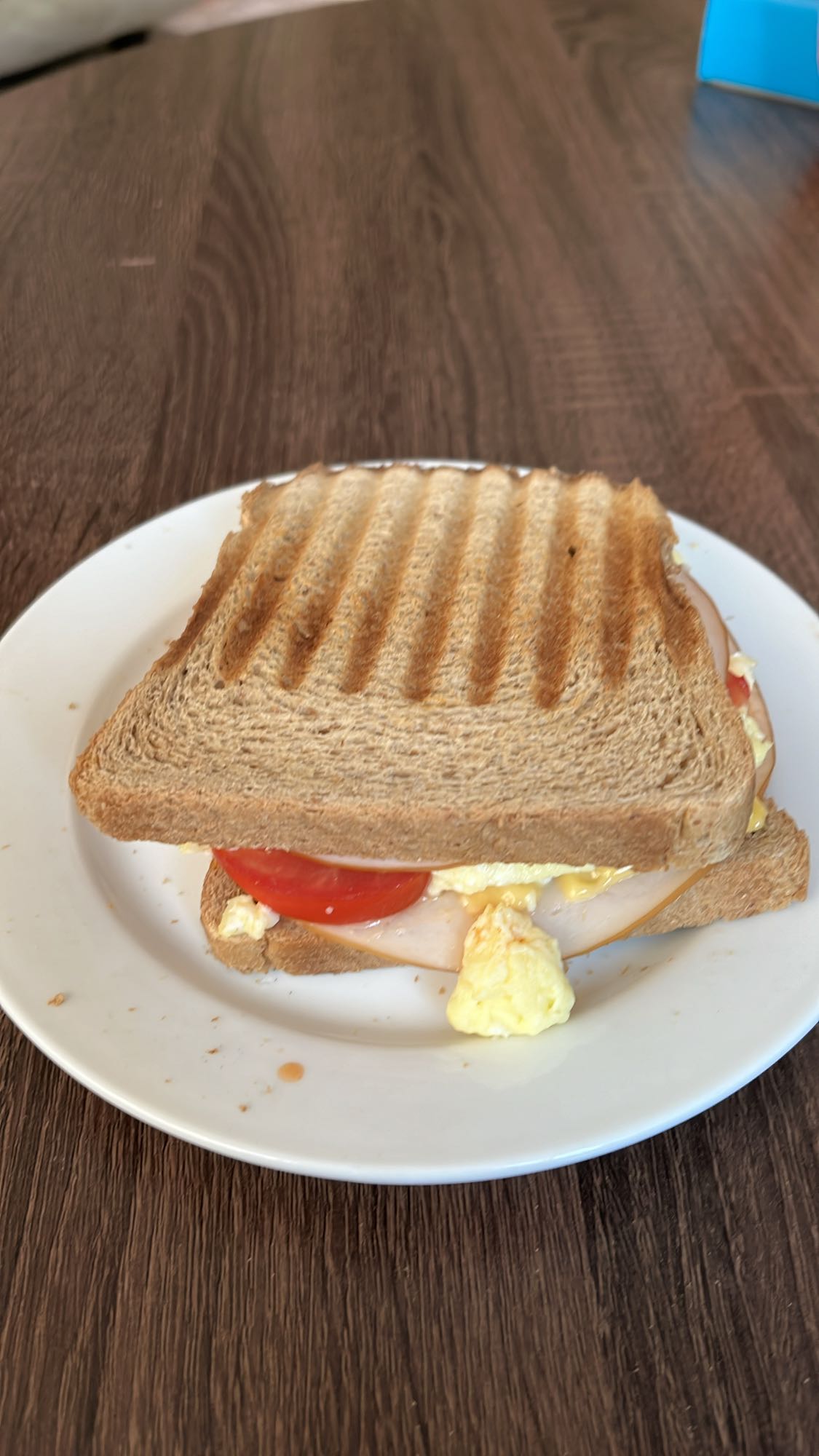 Egg Turkey Tomato Sandwich