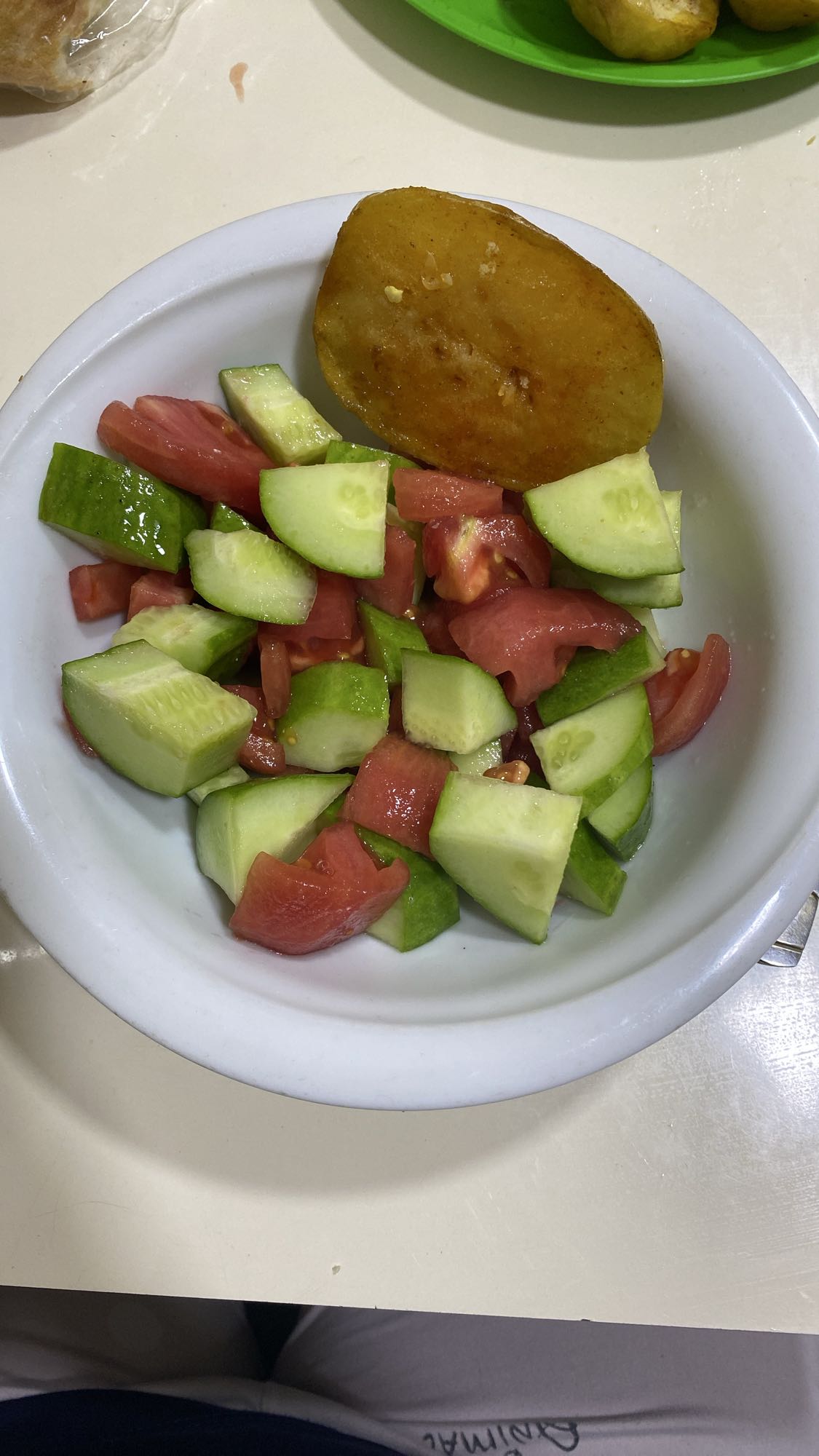 Cucumber Tomato Salad with Potato