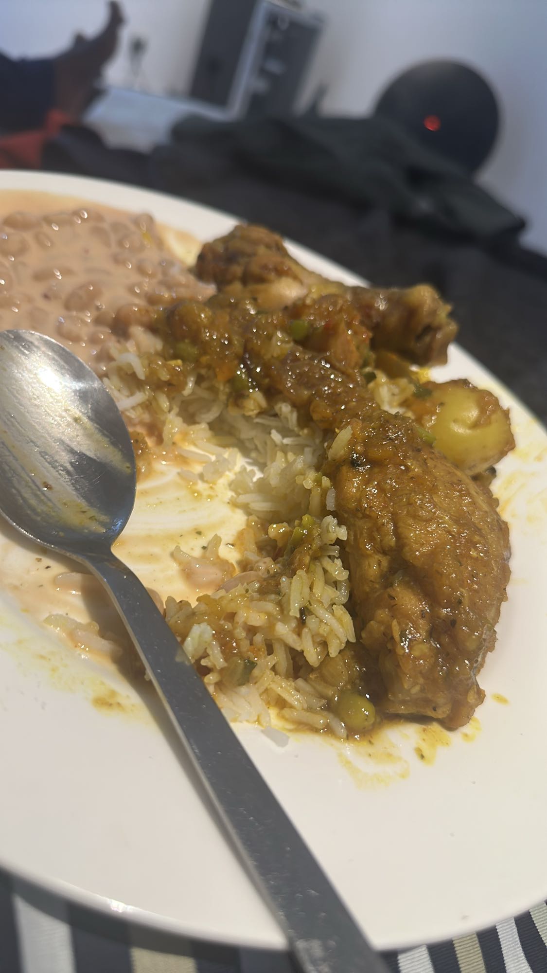 Rice, beans & chicken