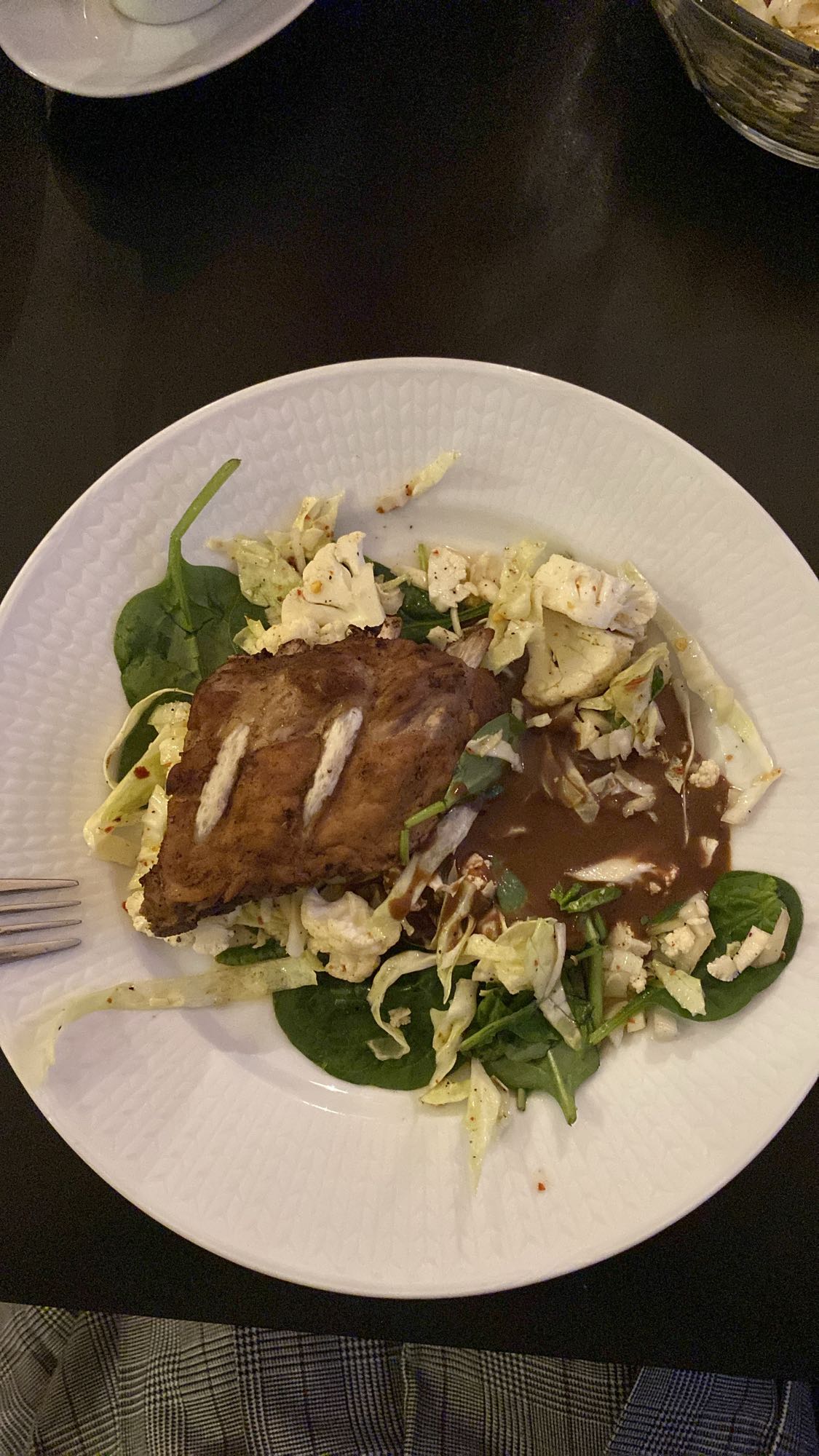Revbensspjäll med sallad