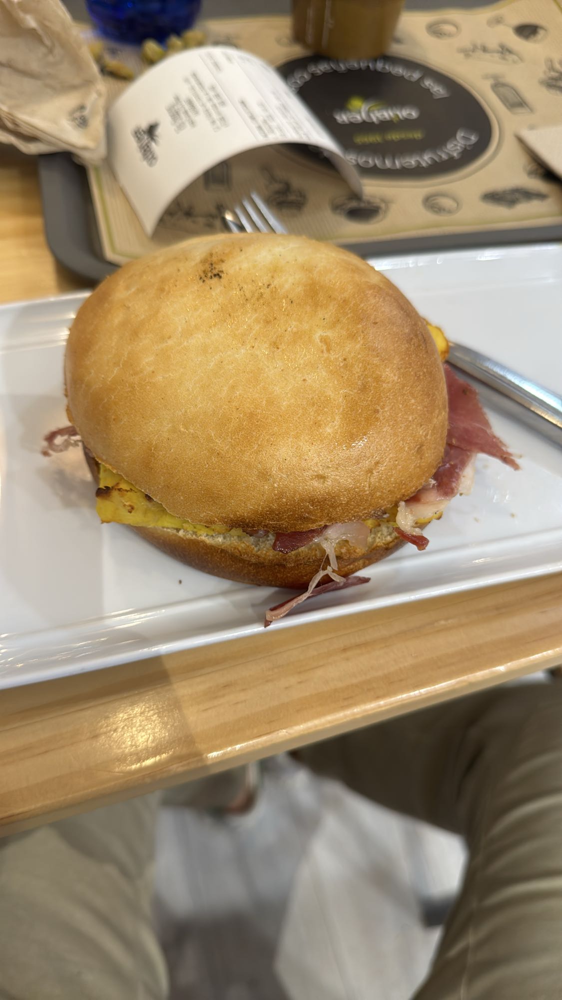 tortilla de papas y jamón serrano