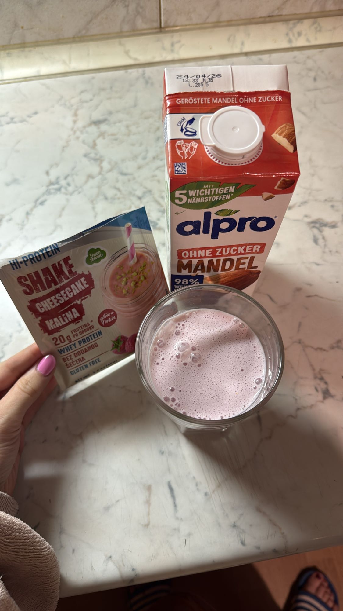 Raspberry Protein Shake