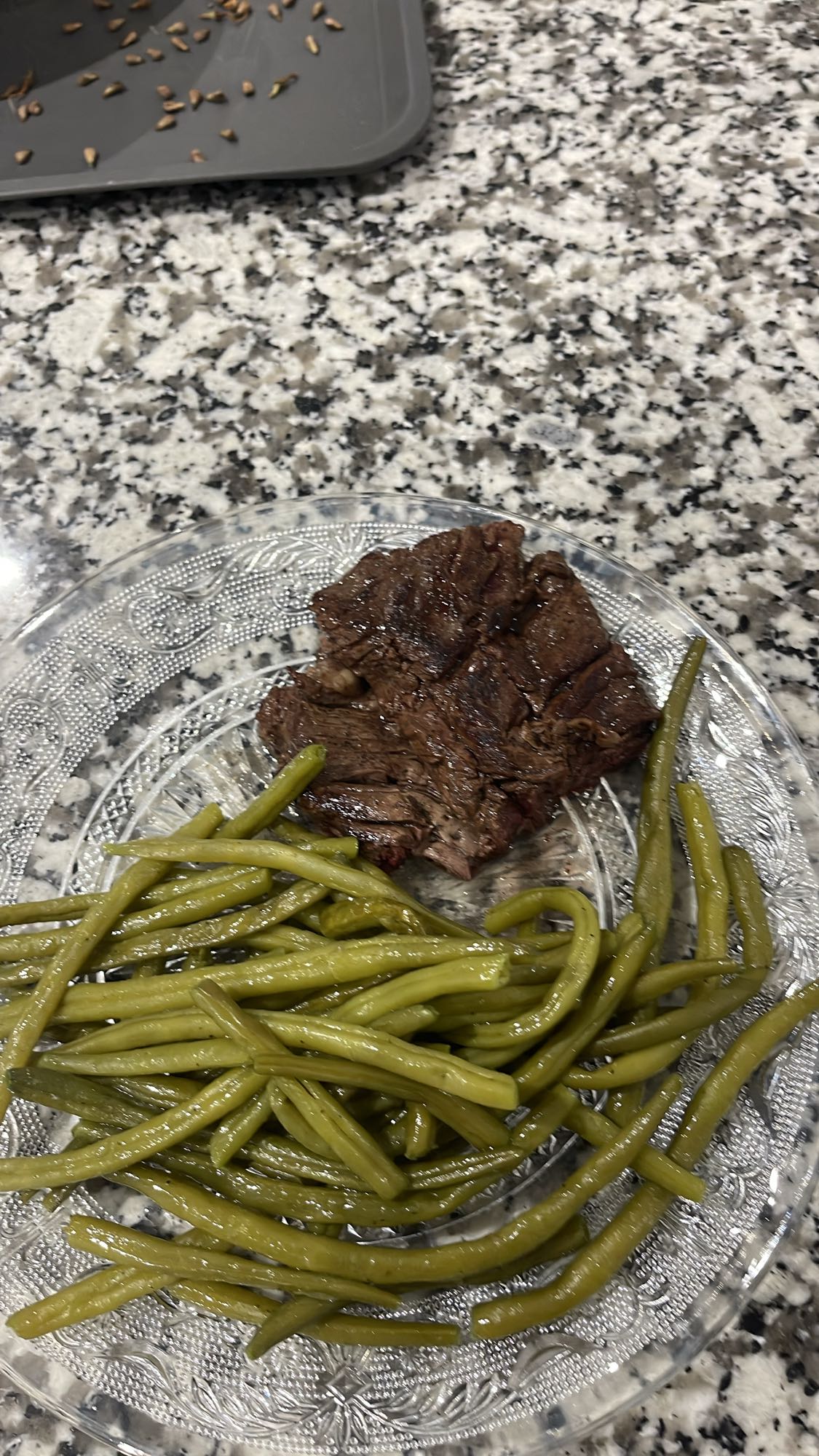 Boeuf et haricots verts