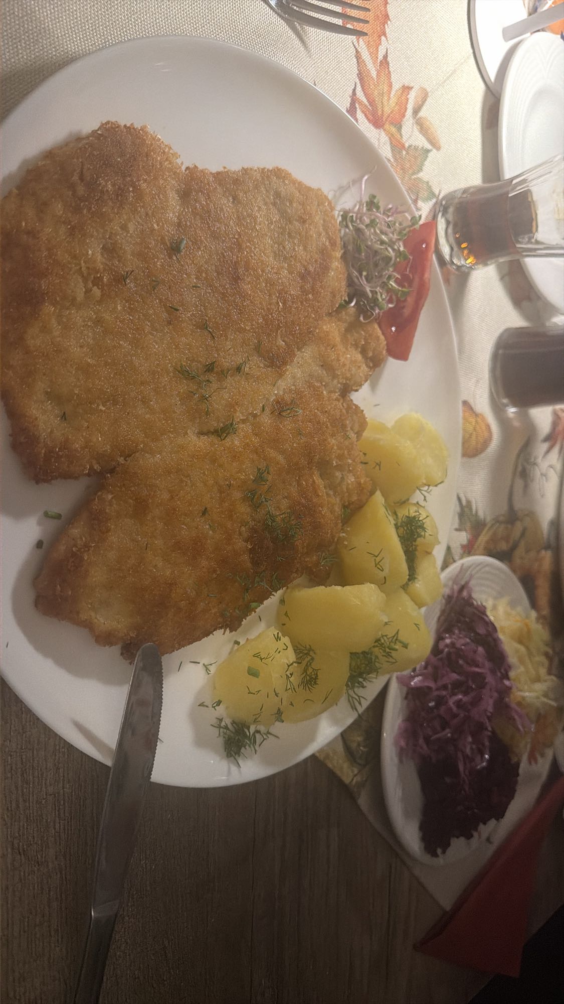 Kotlet schabowy z ziemniakami