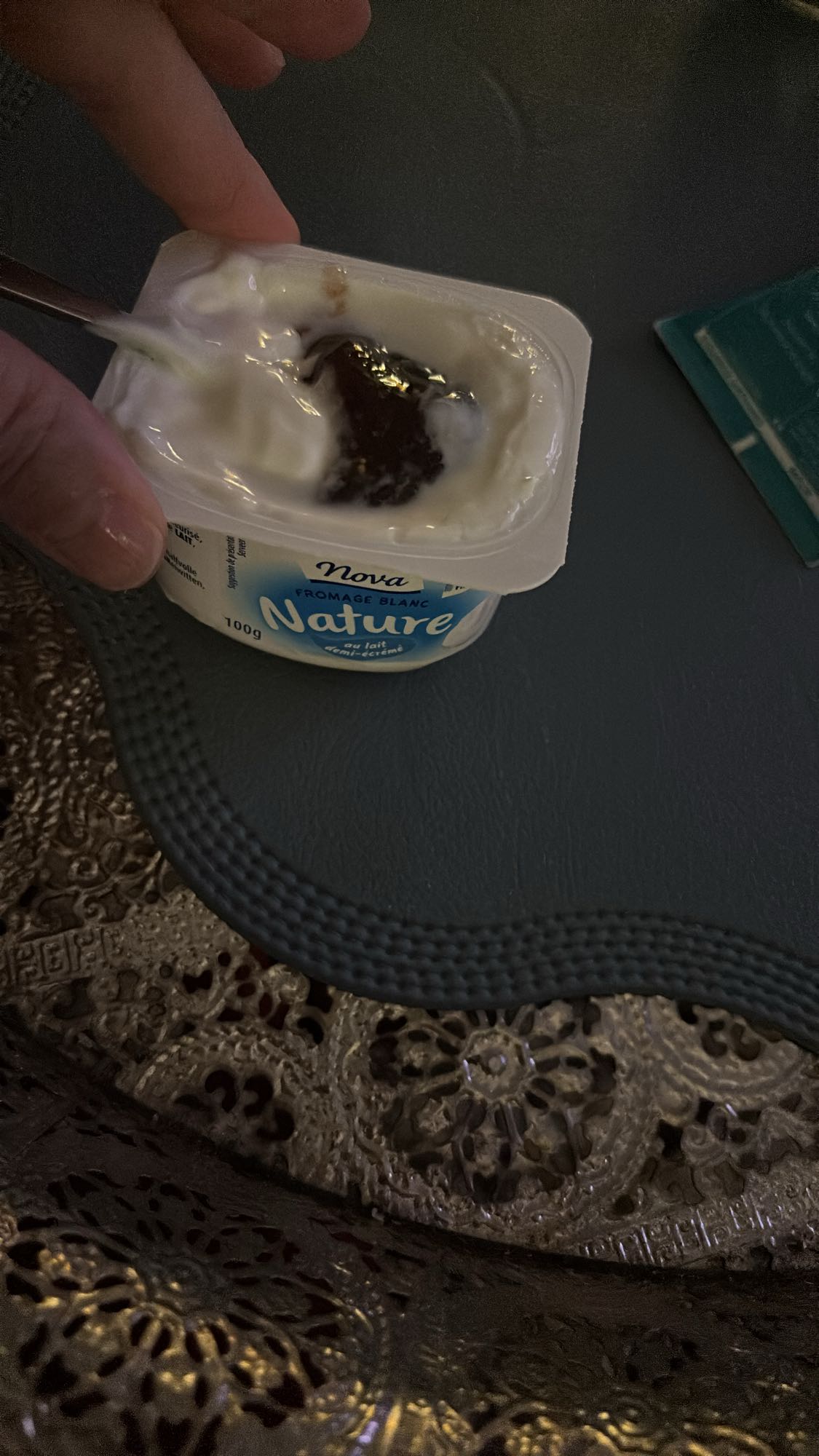 Fromage blanc nature et confiture