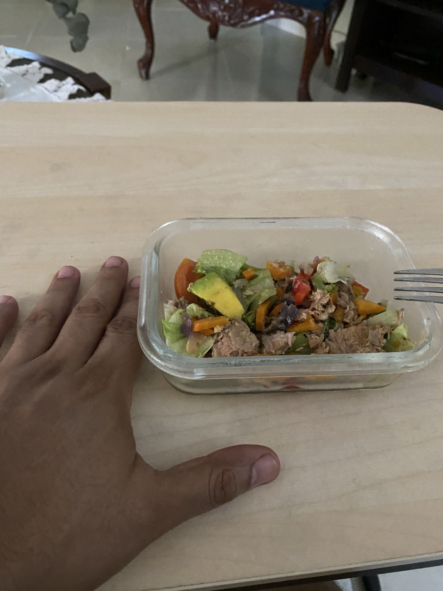 Ensalada de atún y verduras