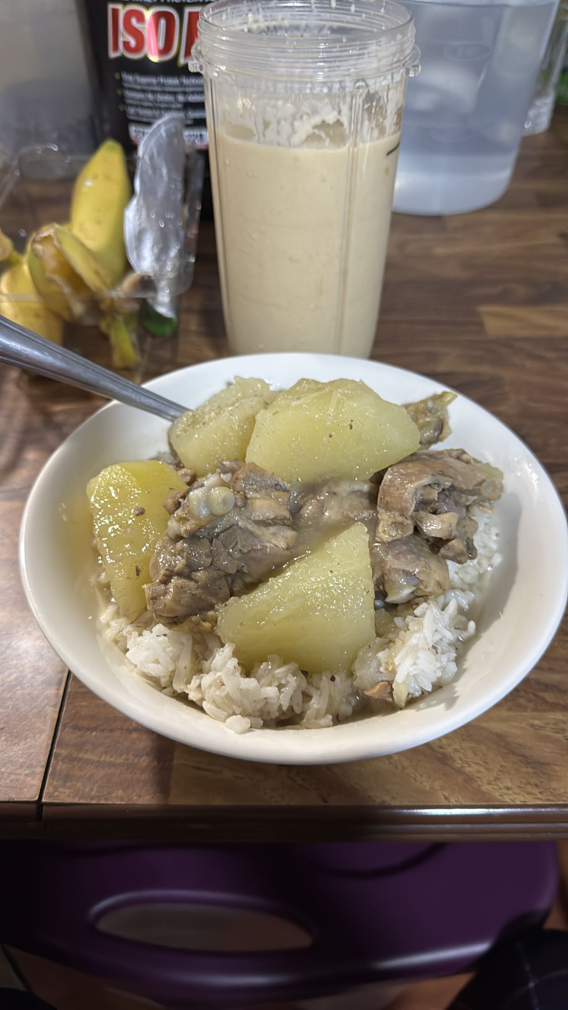 Chicken stew with rice