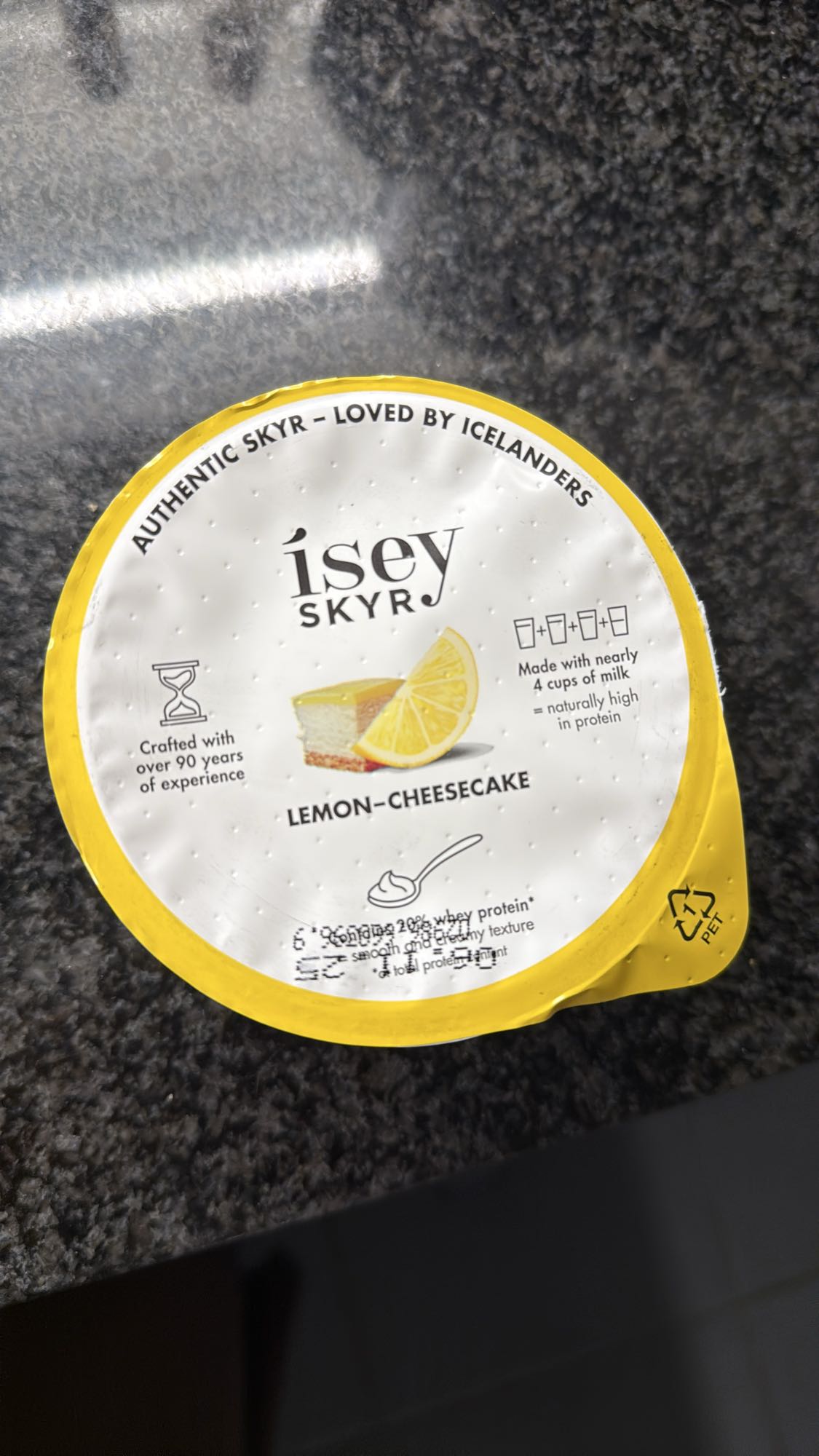 Skyr citroen cheesecake