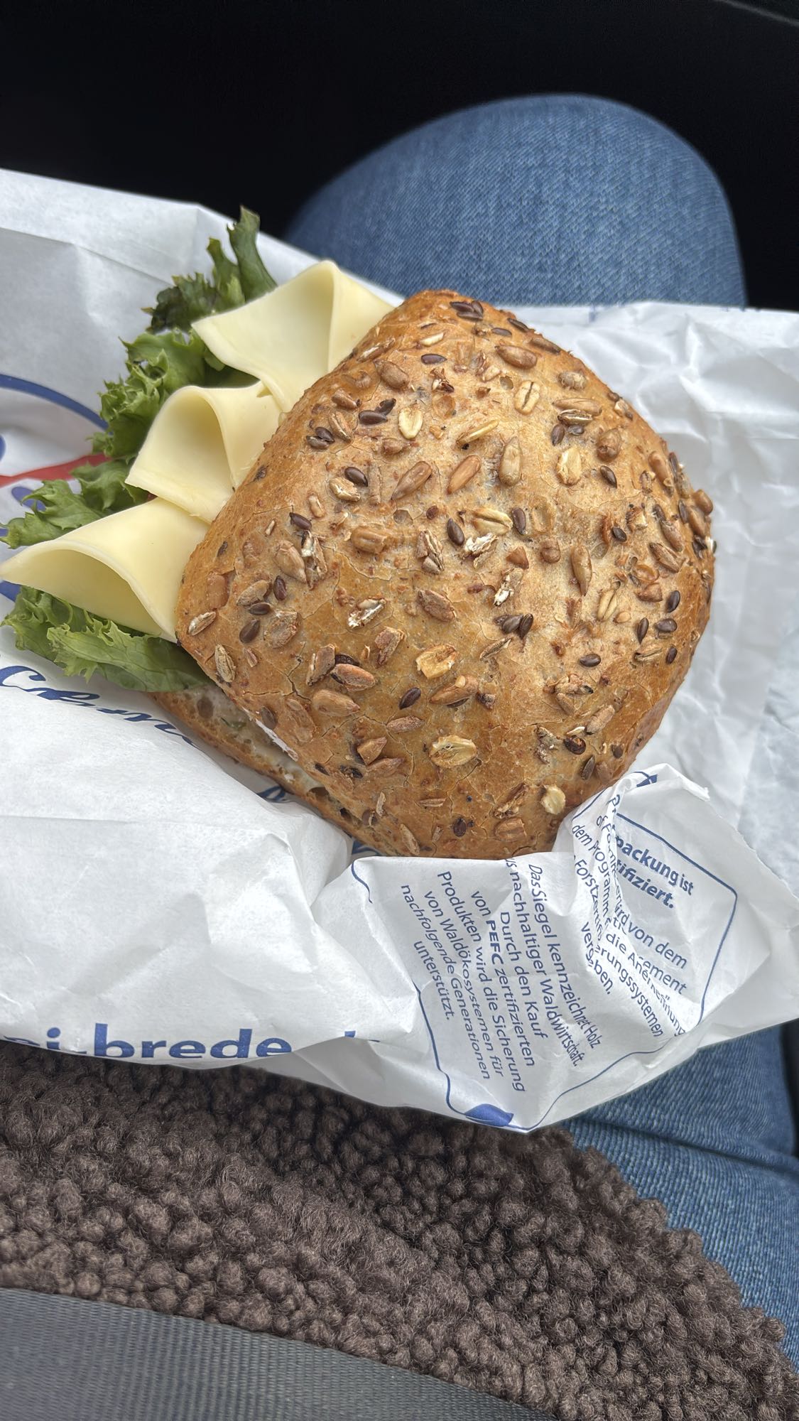 Käse Vollkornbrötchen