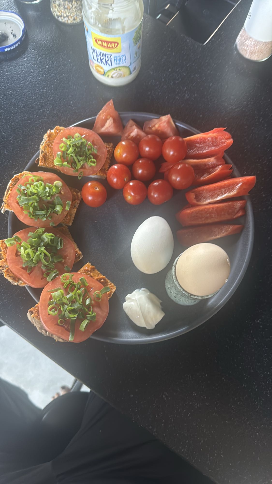 Śniadaniowy talerz warzyw