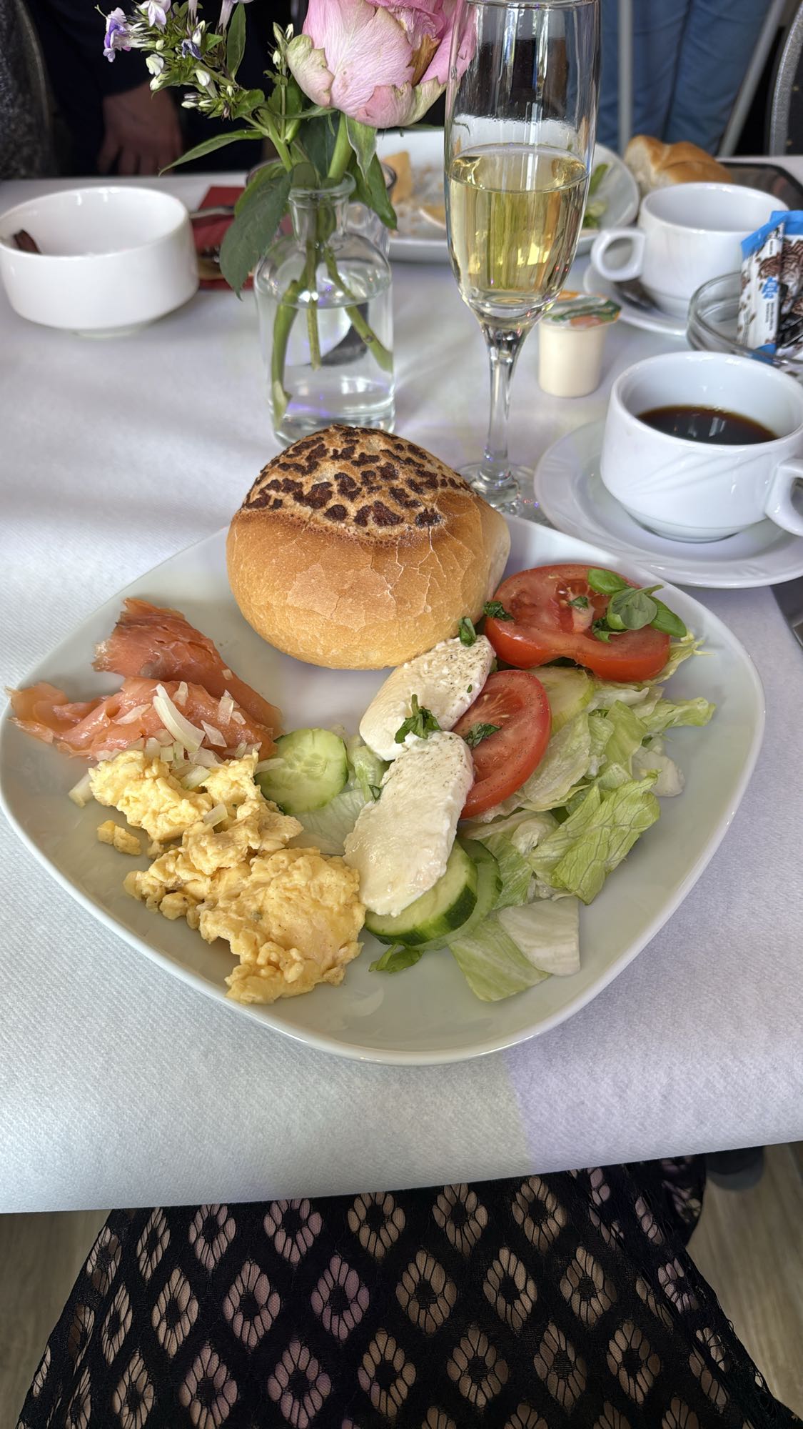 Ontbijtbord met zalm