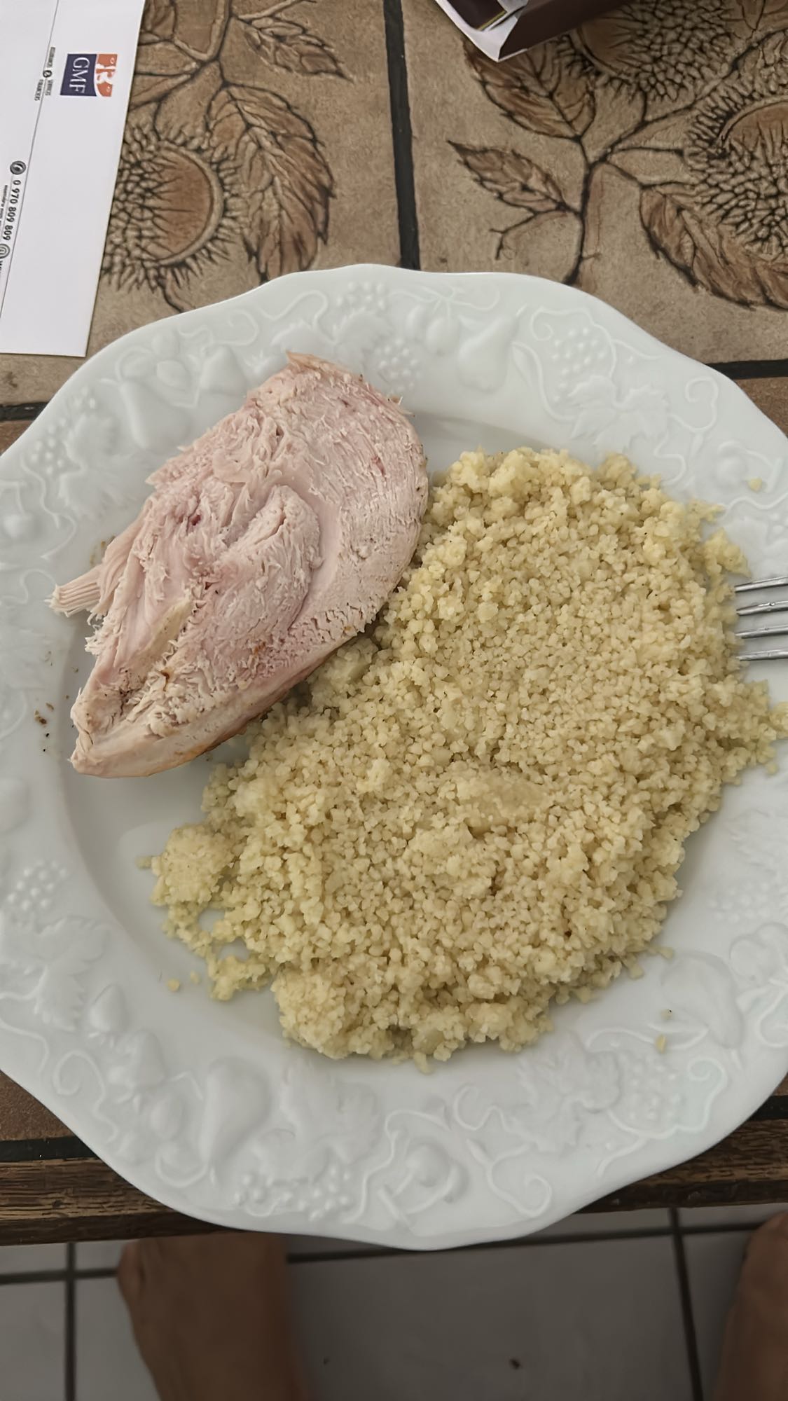Poulet et couscous