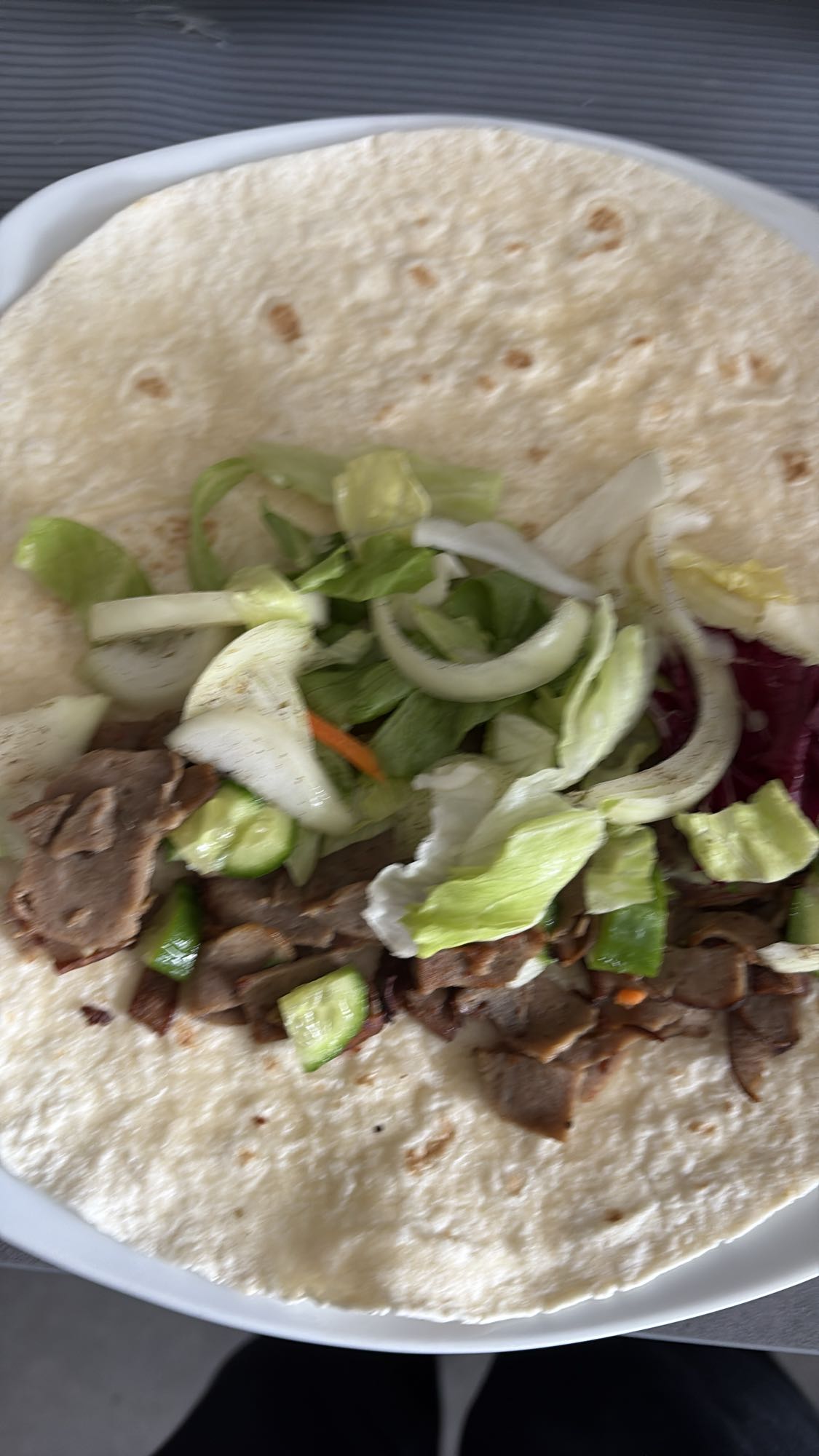 döner wrap met groenten