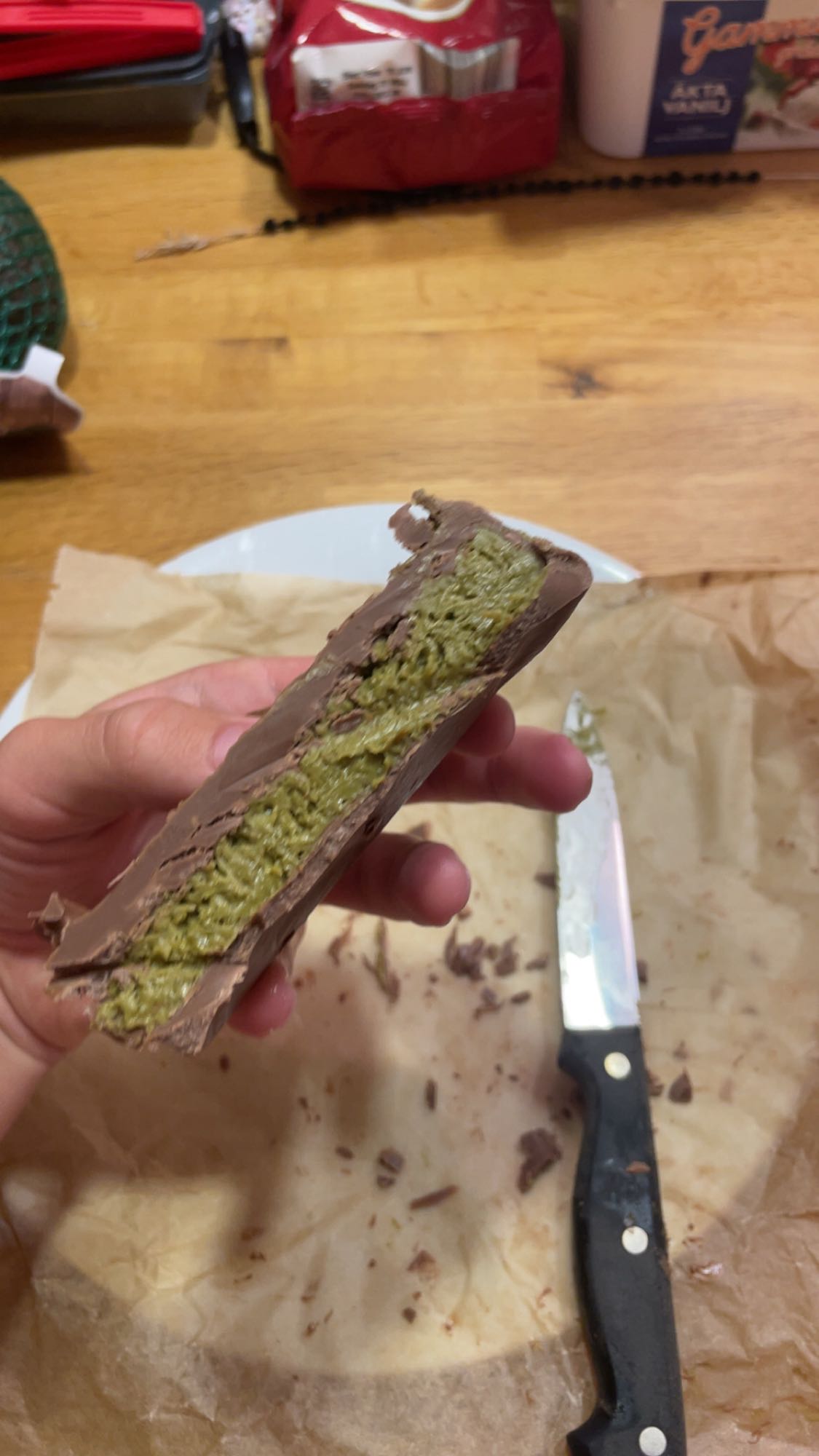 Chokladbar med pistage