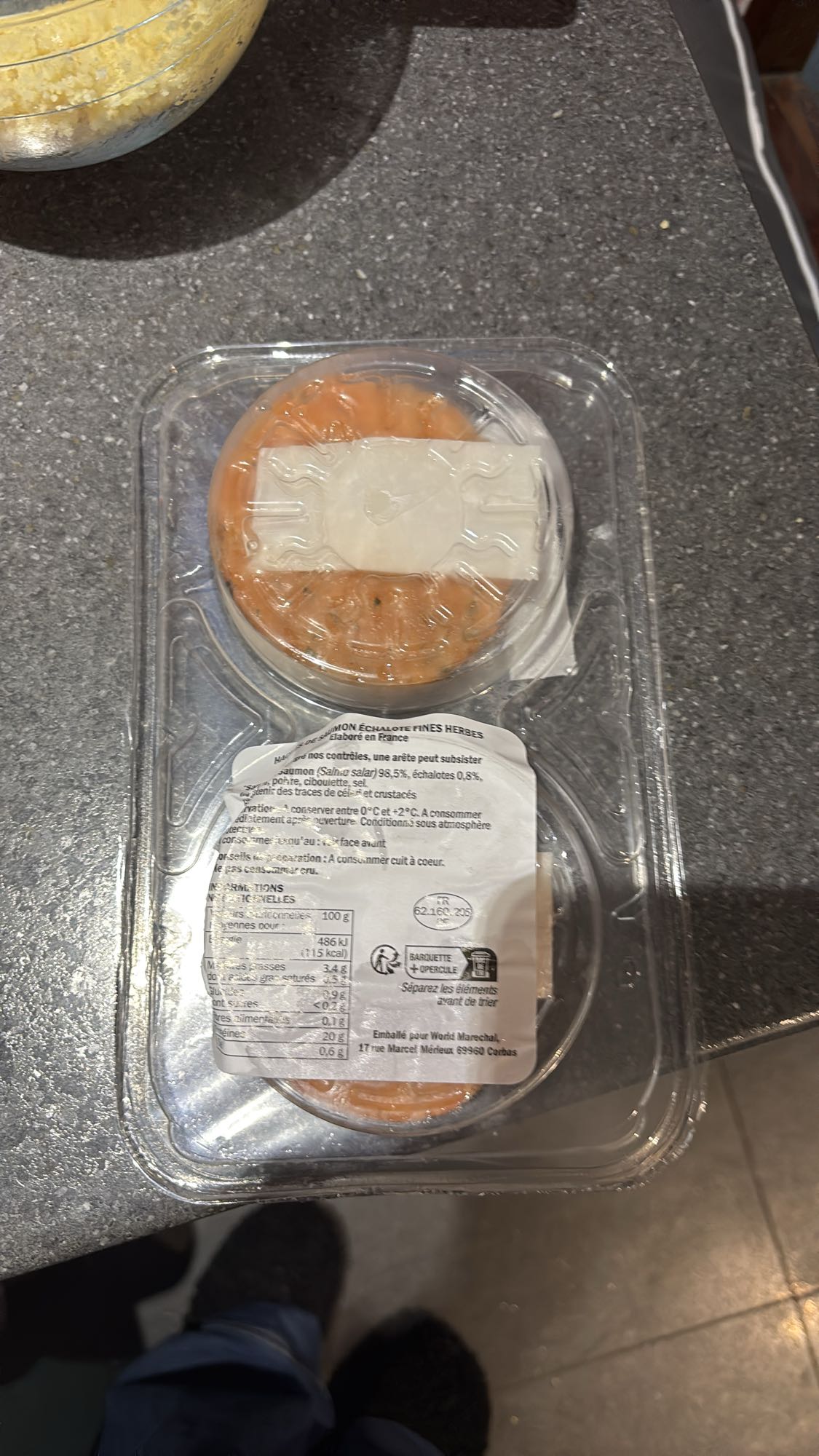 Saumon échalote fines herbes